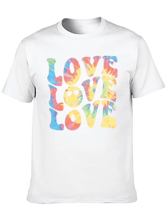 Tie-Dye Love Smiley Face T-Shirt