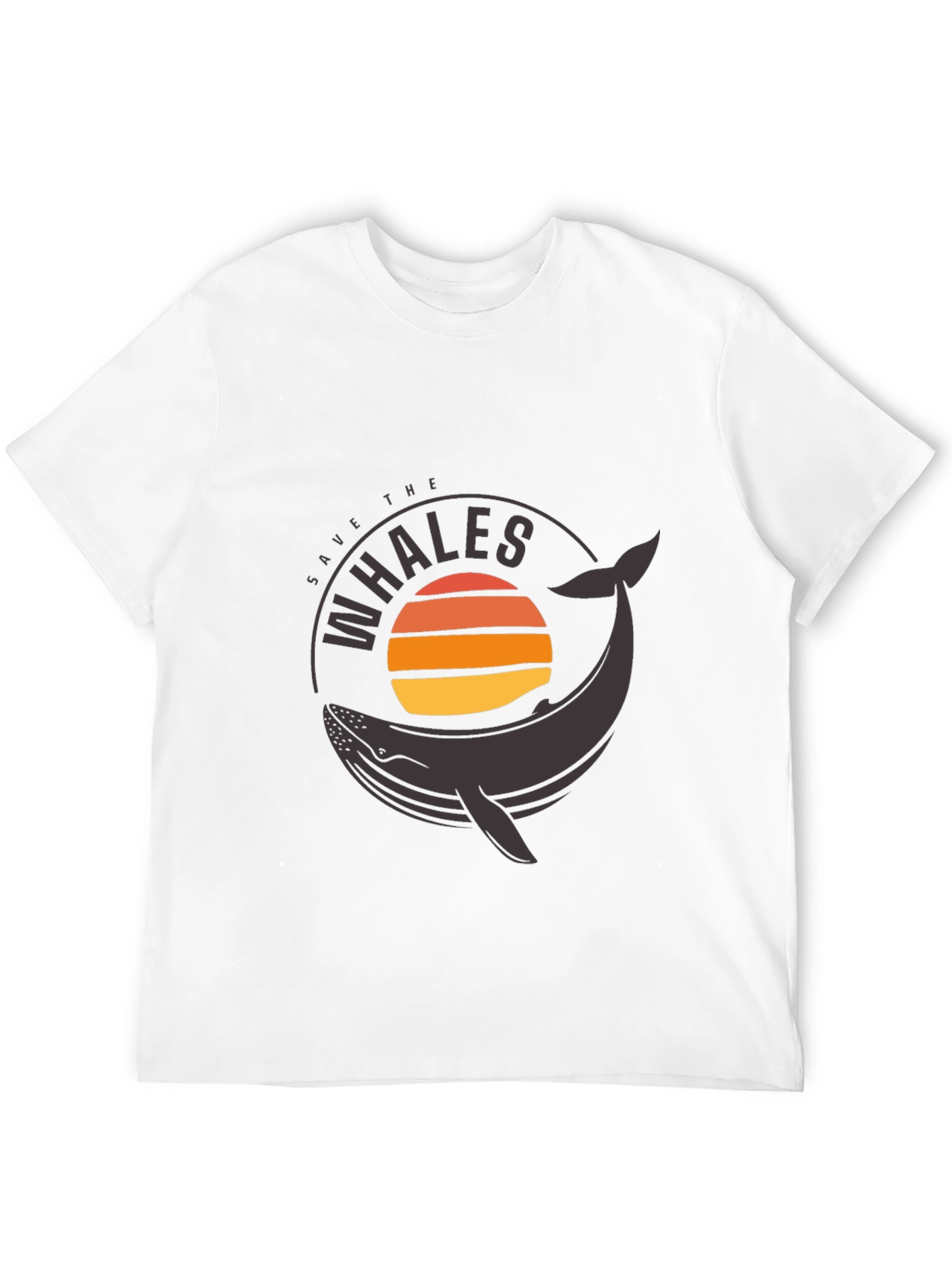 Save the Whales Graphic Tee - Black T-Shirt