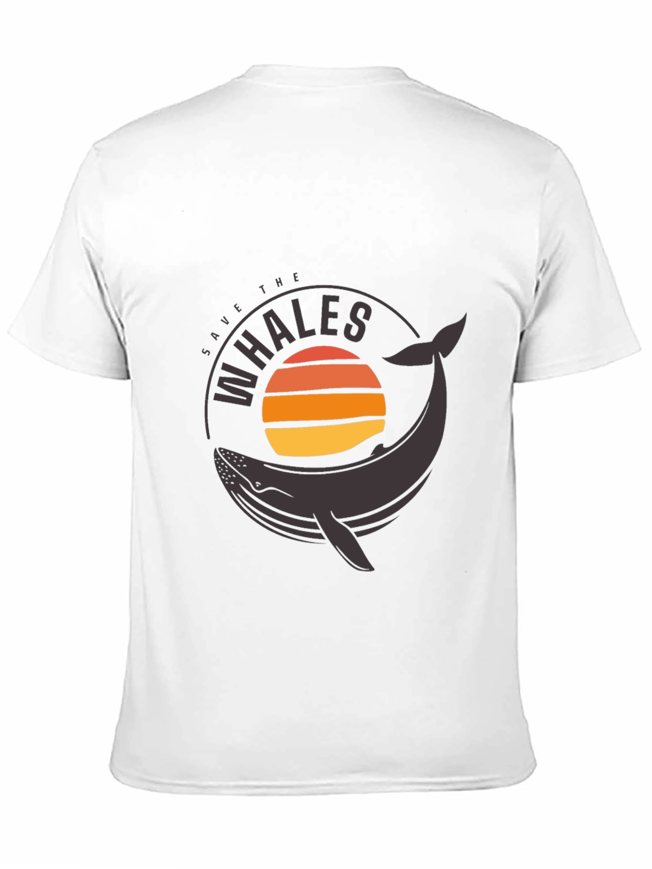 Save the Whales Graphic Tee - Black T-Shirt