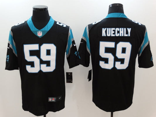 Men's Carolina Panthers Luke Kuechly #59 Black Game Jerseys