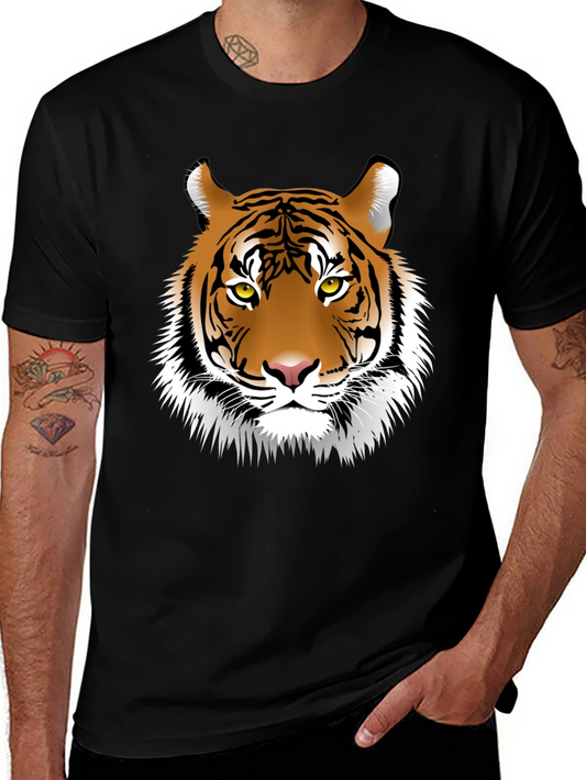 Tiger Graphic Tee - Black Casual Shirt