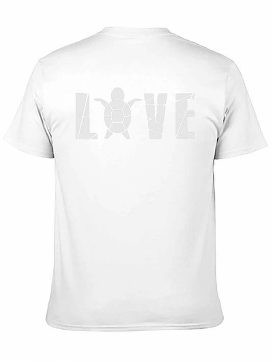 Love Turtle Graphic T-Shirt - Black Cotton Tee
