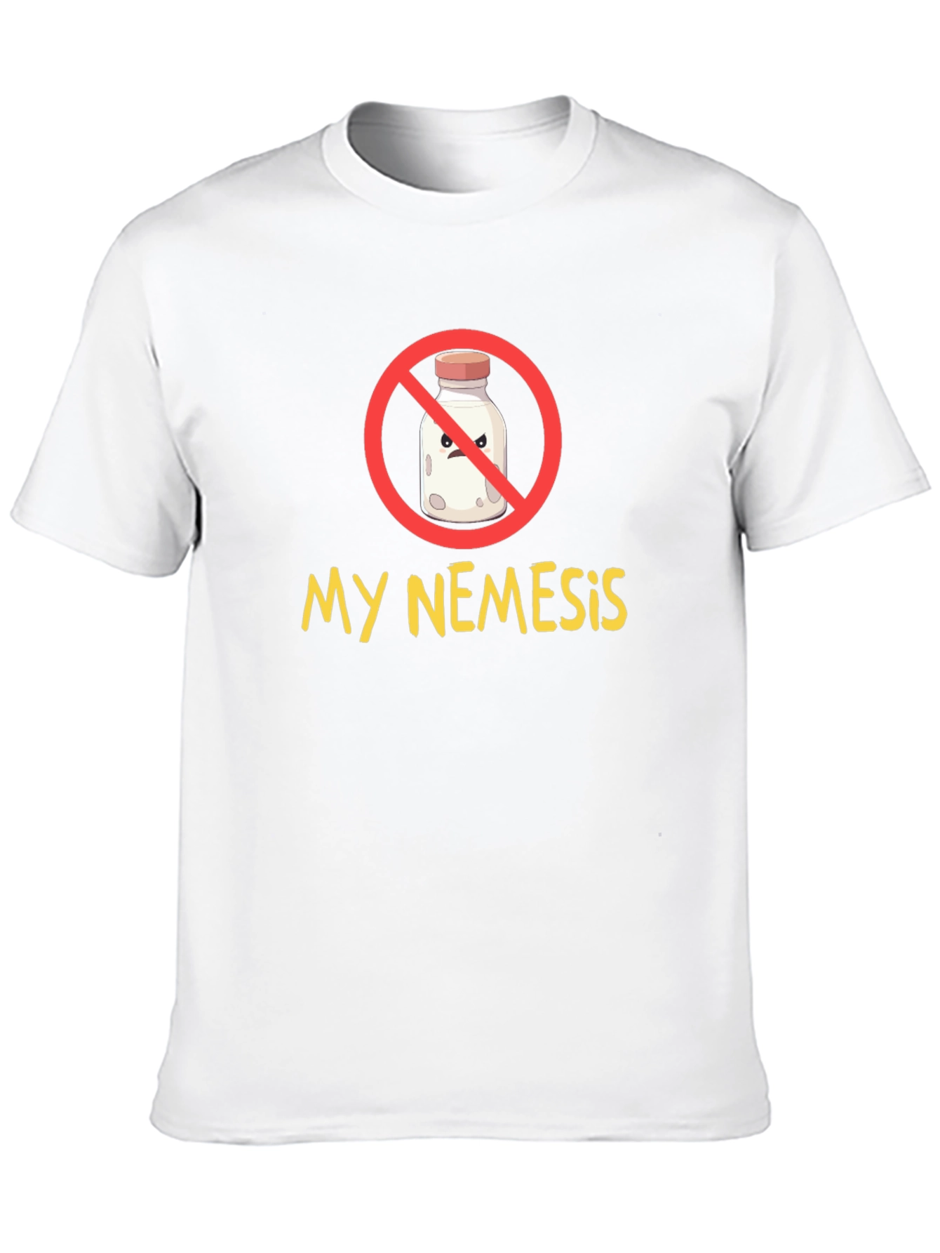 My Nemesis Milk Graphic Tee - Funny Cartoon T-Shirt