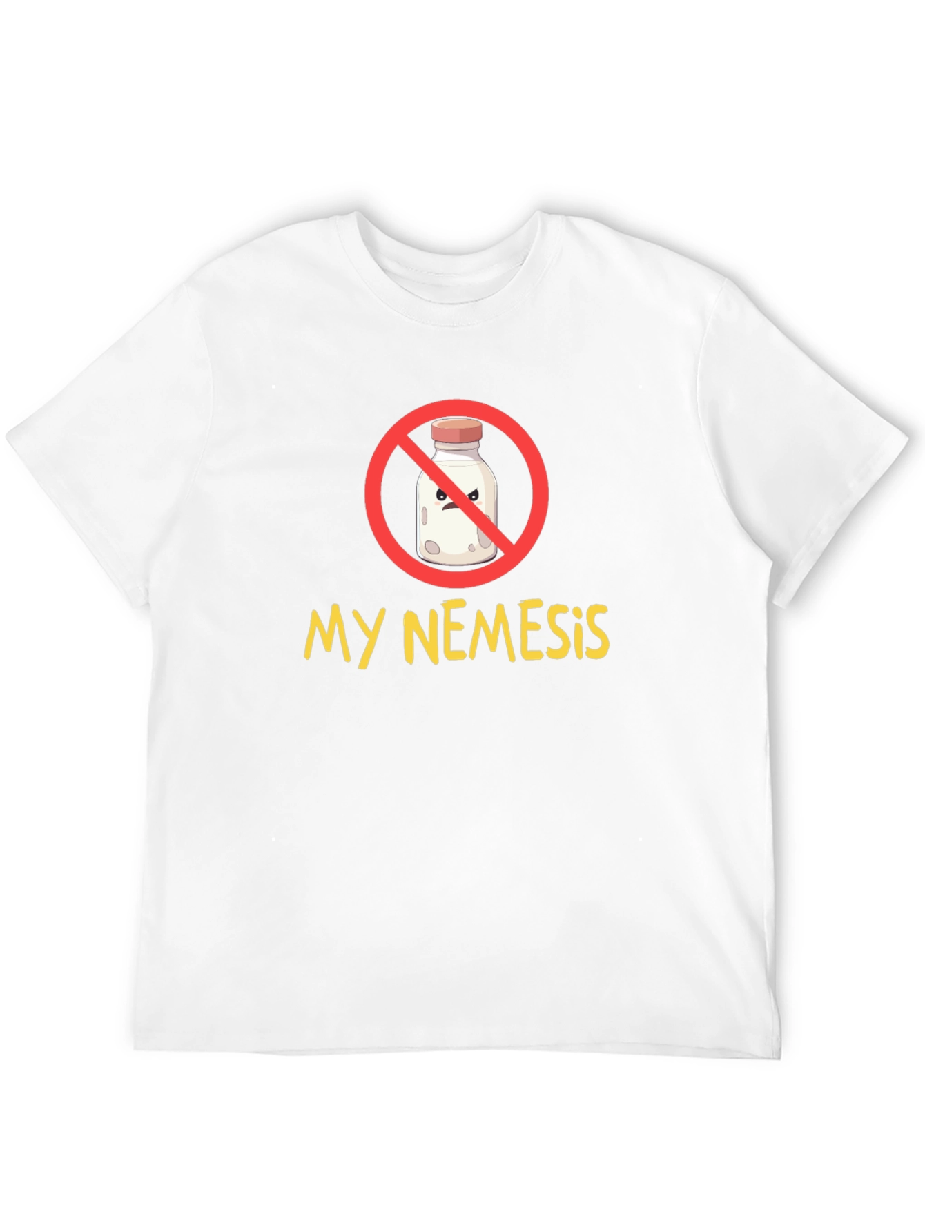 My Nemesis Milk Graphic Tee - Funny Cartoon T-Shirt