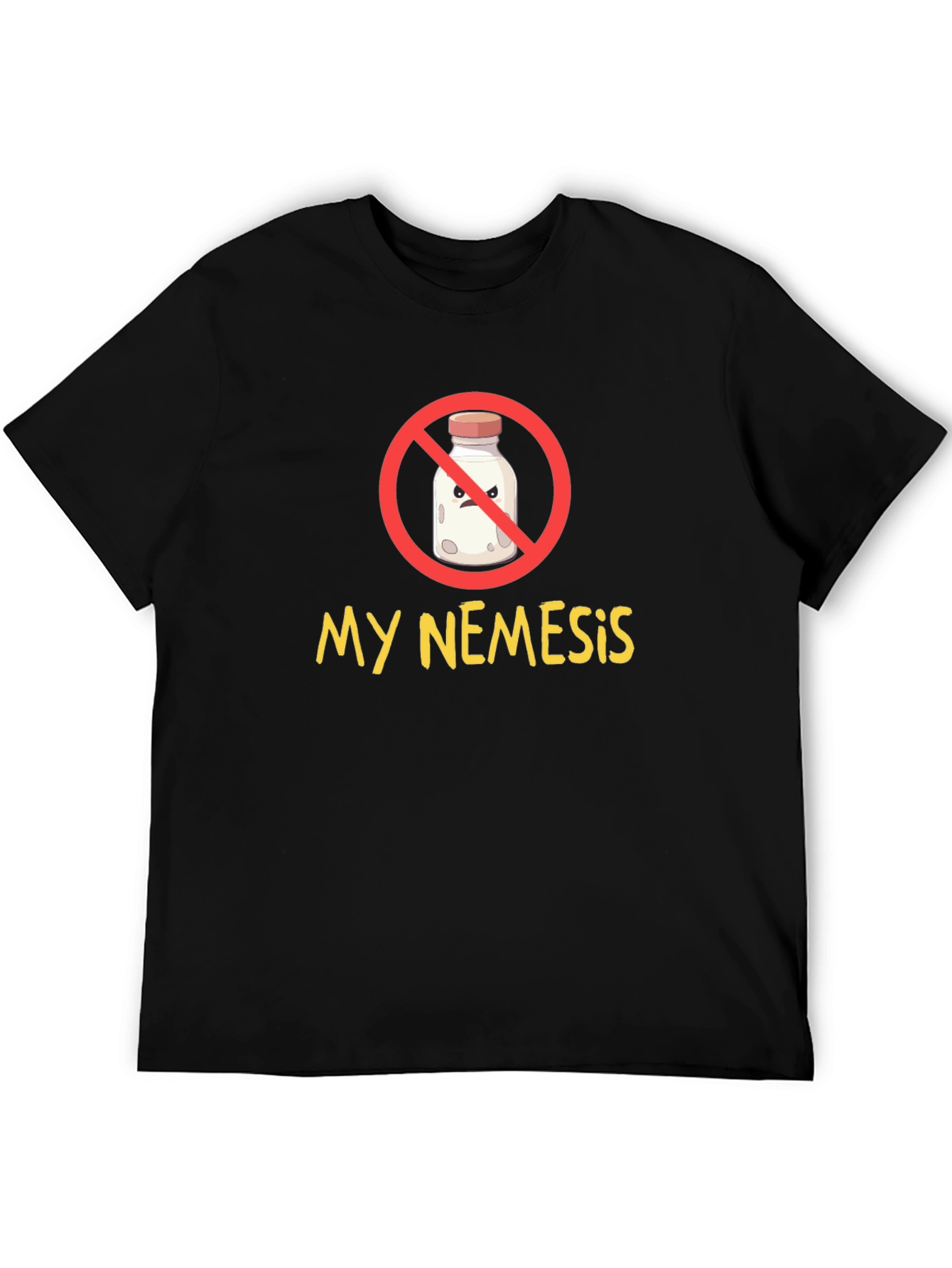 My Nemesis Milk Graphic Tee - Funny Cartoon T-Shirt