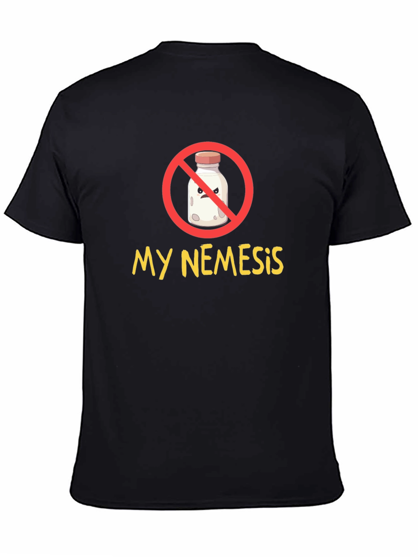 My Nemesis Milk Graphic Tee - Funny Cartoon T-Shirt