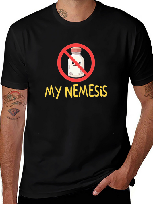 My Nemesis Milk Graphic Tee - Funny Cartoon T-Shirt