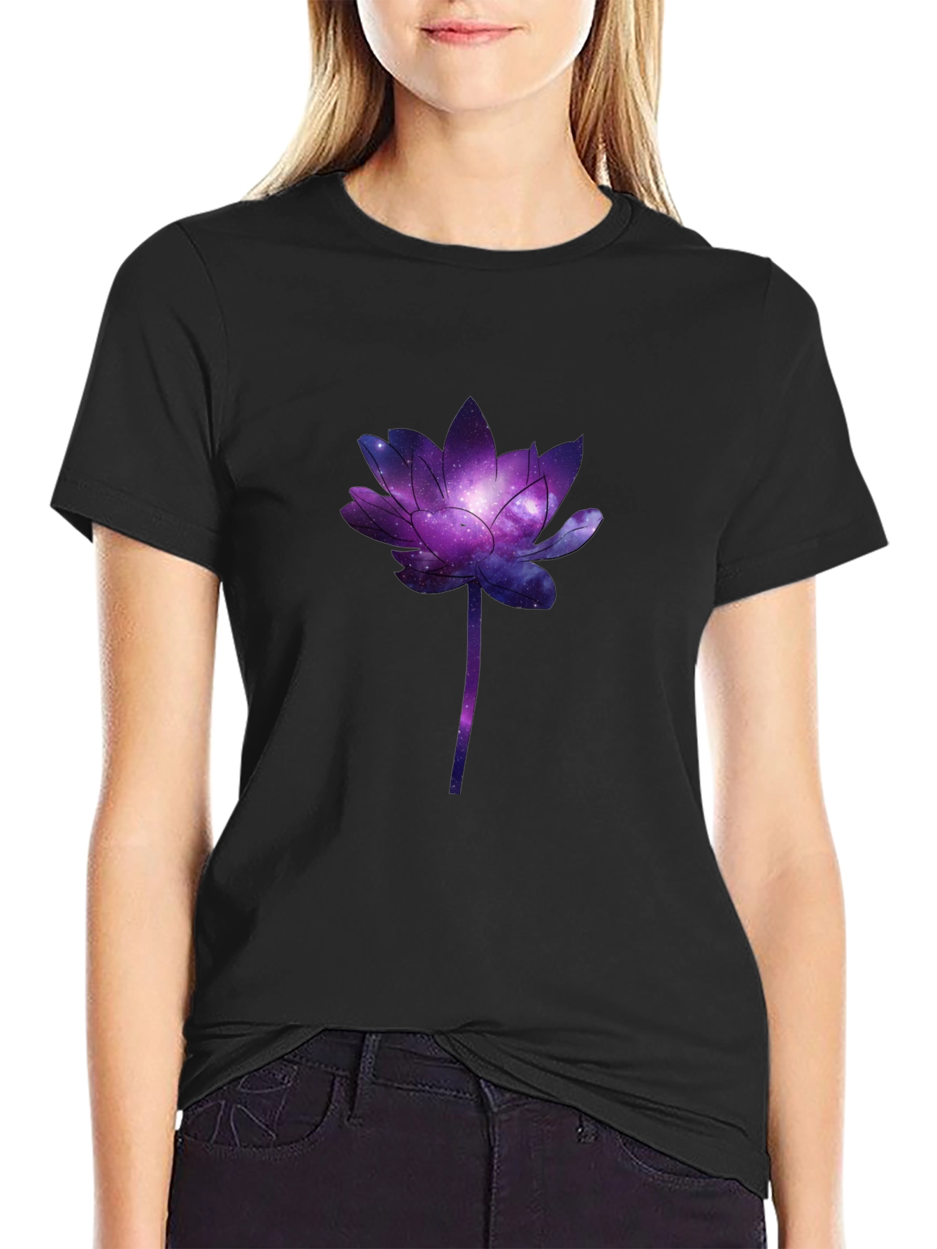 Galaxy Lotus Graphic Tee