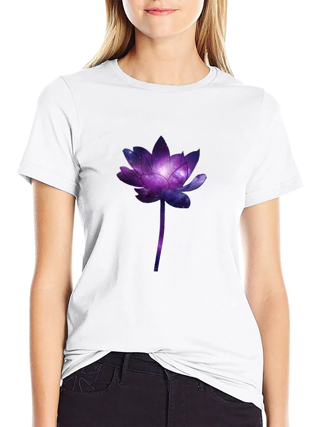 Galaxy Lotus Graphic Tee