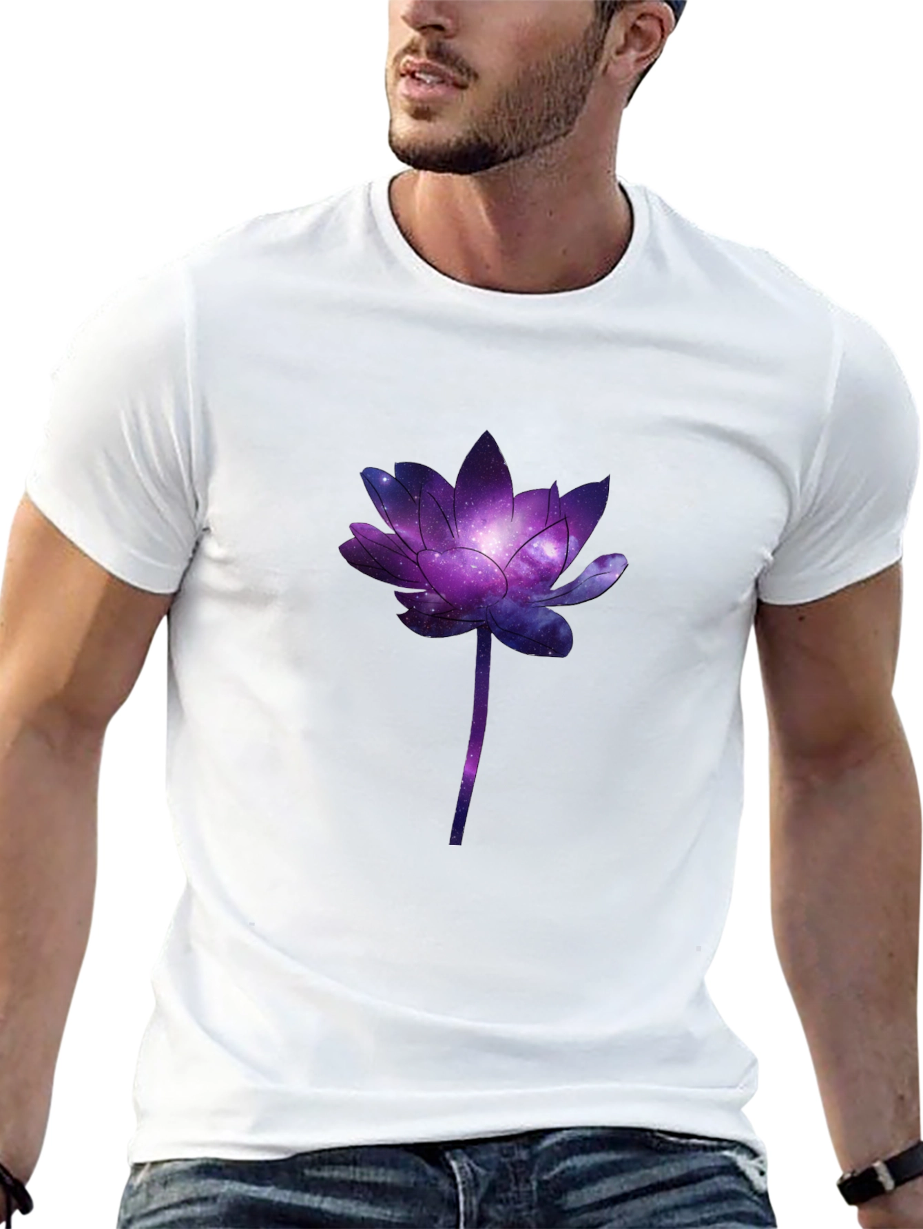 Galaxy Lotus Graphic Tee
