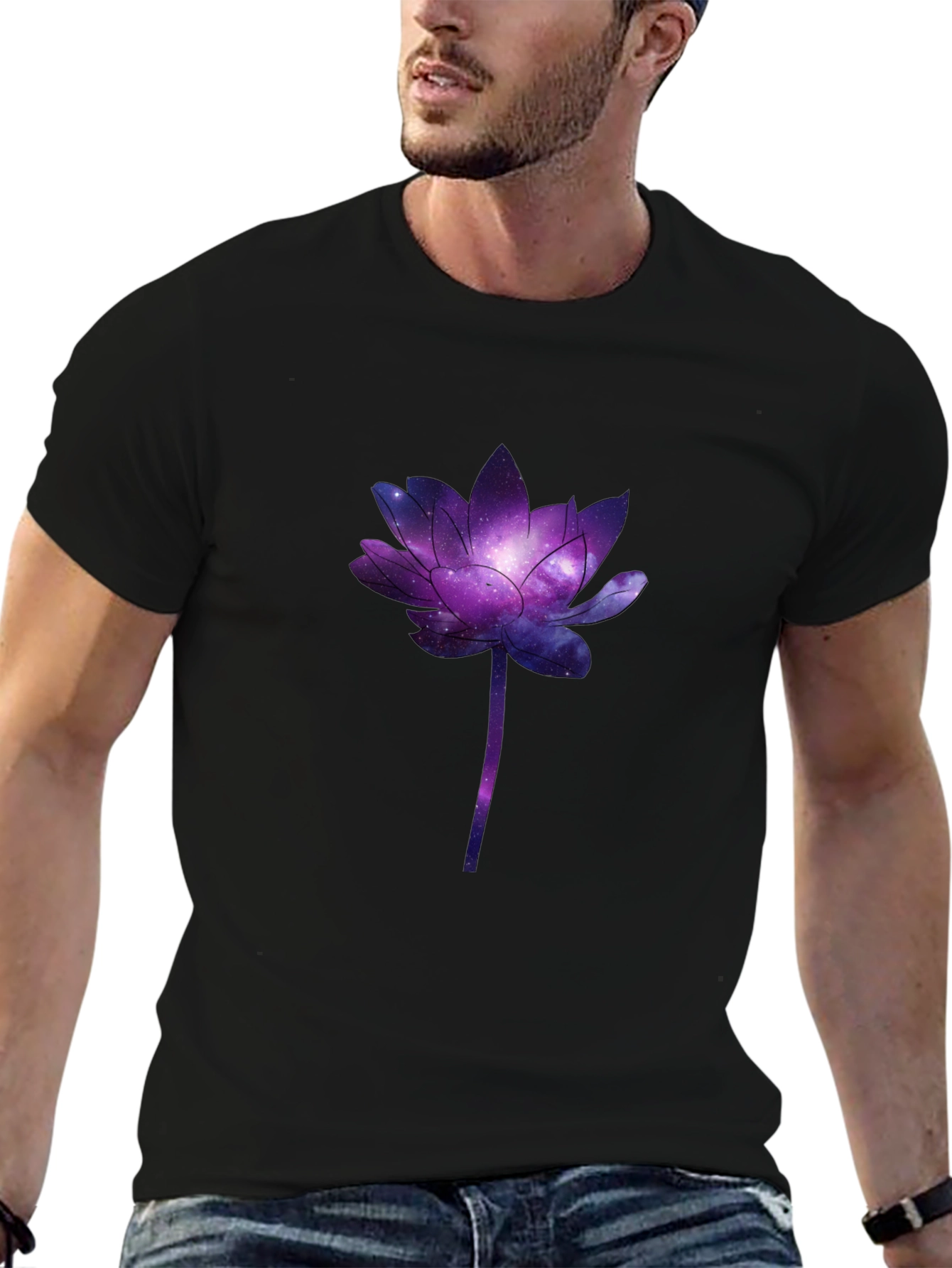 Galaxy Lotus Graphic Tee