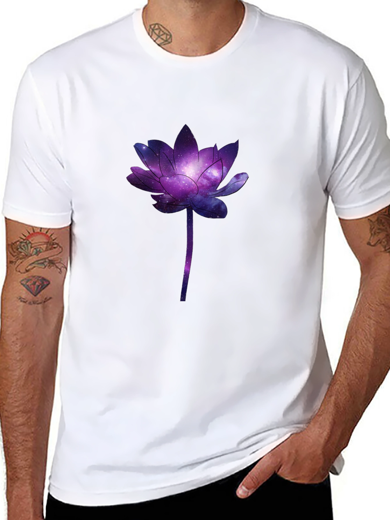 Galaxy Lotus Graphic Tee