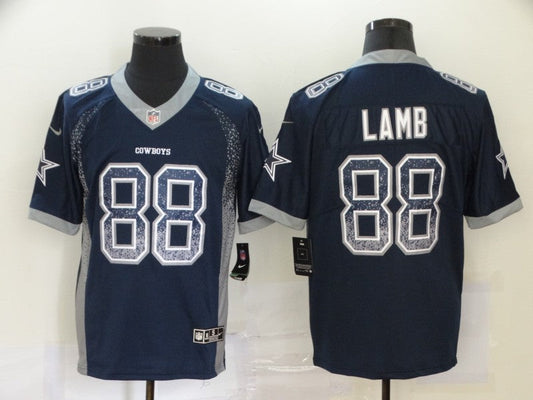 Men's Dallas Cowboys CeeDee Lamb #88 Navy Game Jerseys