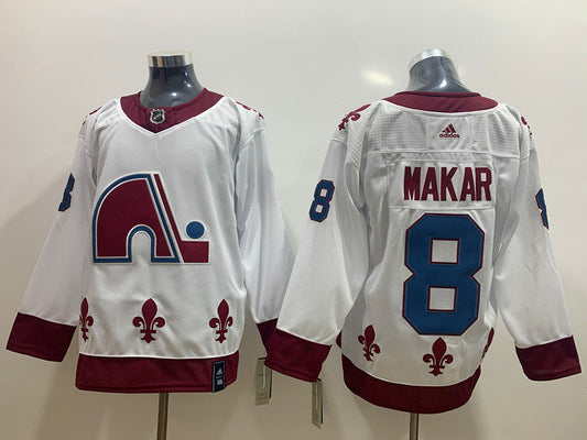 Men's Colorado Avalanche Cale Makar #8 White Breakaway Jerseys