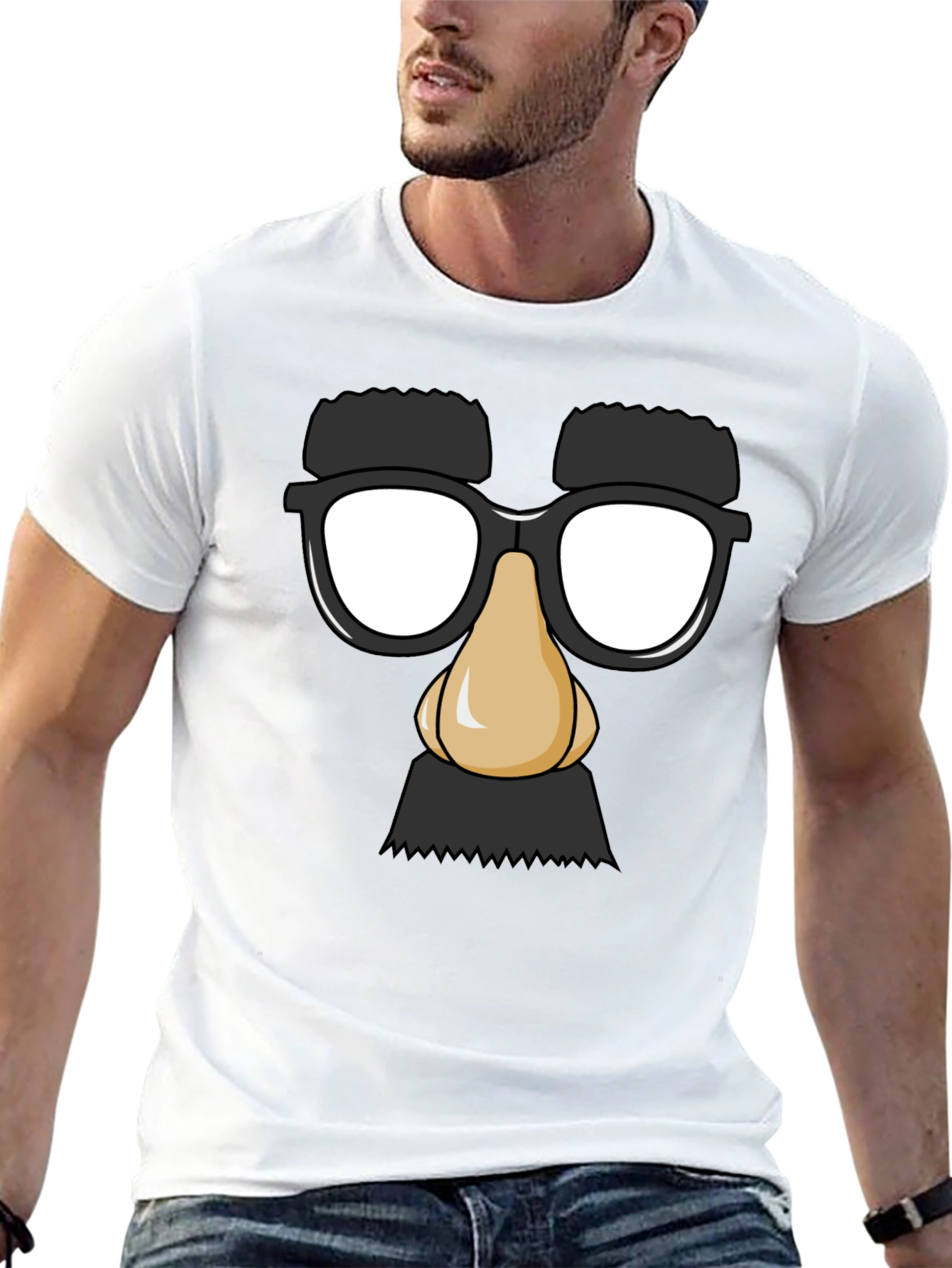 Funny Disguise T-Shirt - Groucho Glasses Tee