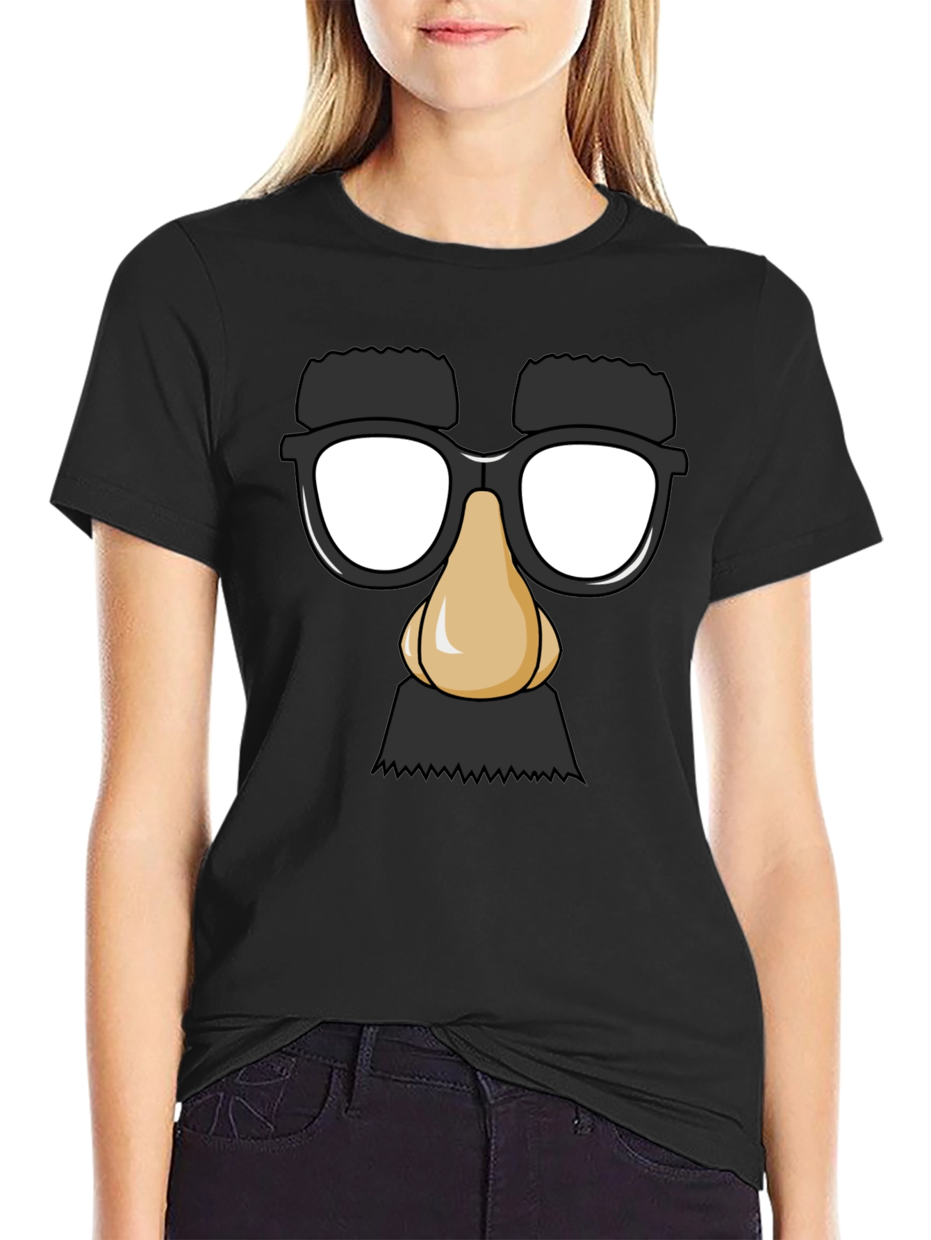 Funny Disguise T-Shirt - Groucho Glasses Tee