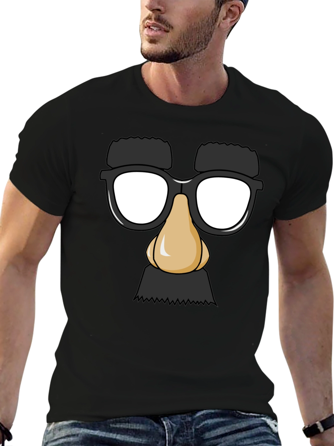 Funny Disguise T-Shirt - Groucho Glasses Tee