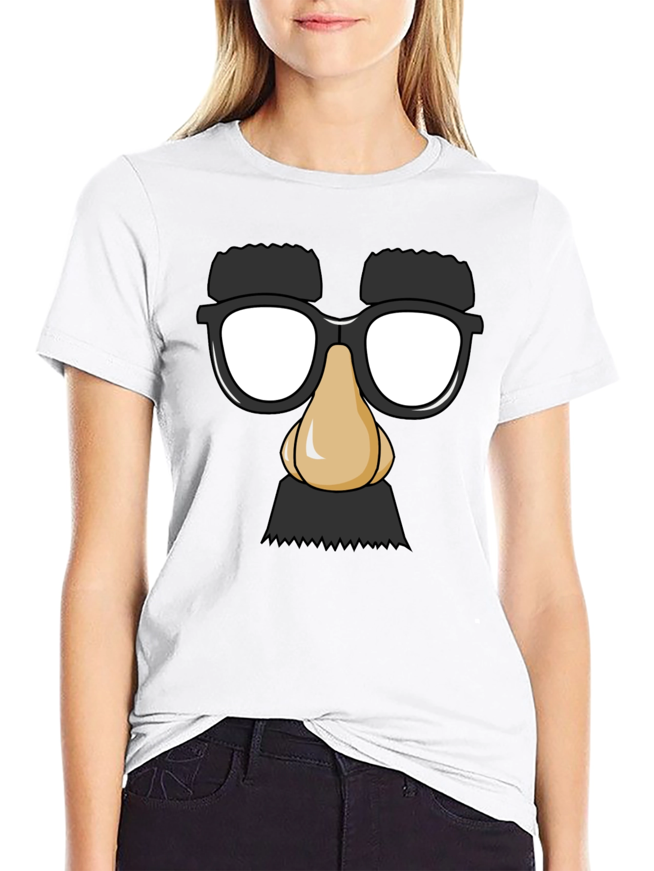 Funny Disguise T-Shirt - Groucho Glasses Tee