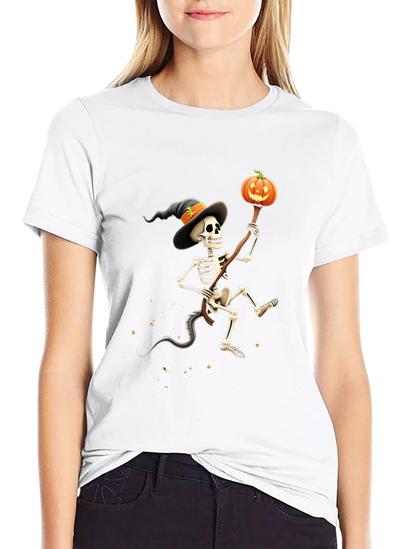 Spooky Skeleton Halloween T-Shirt