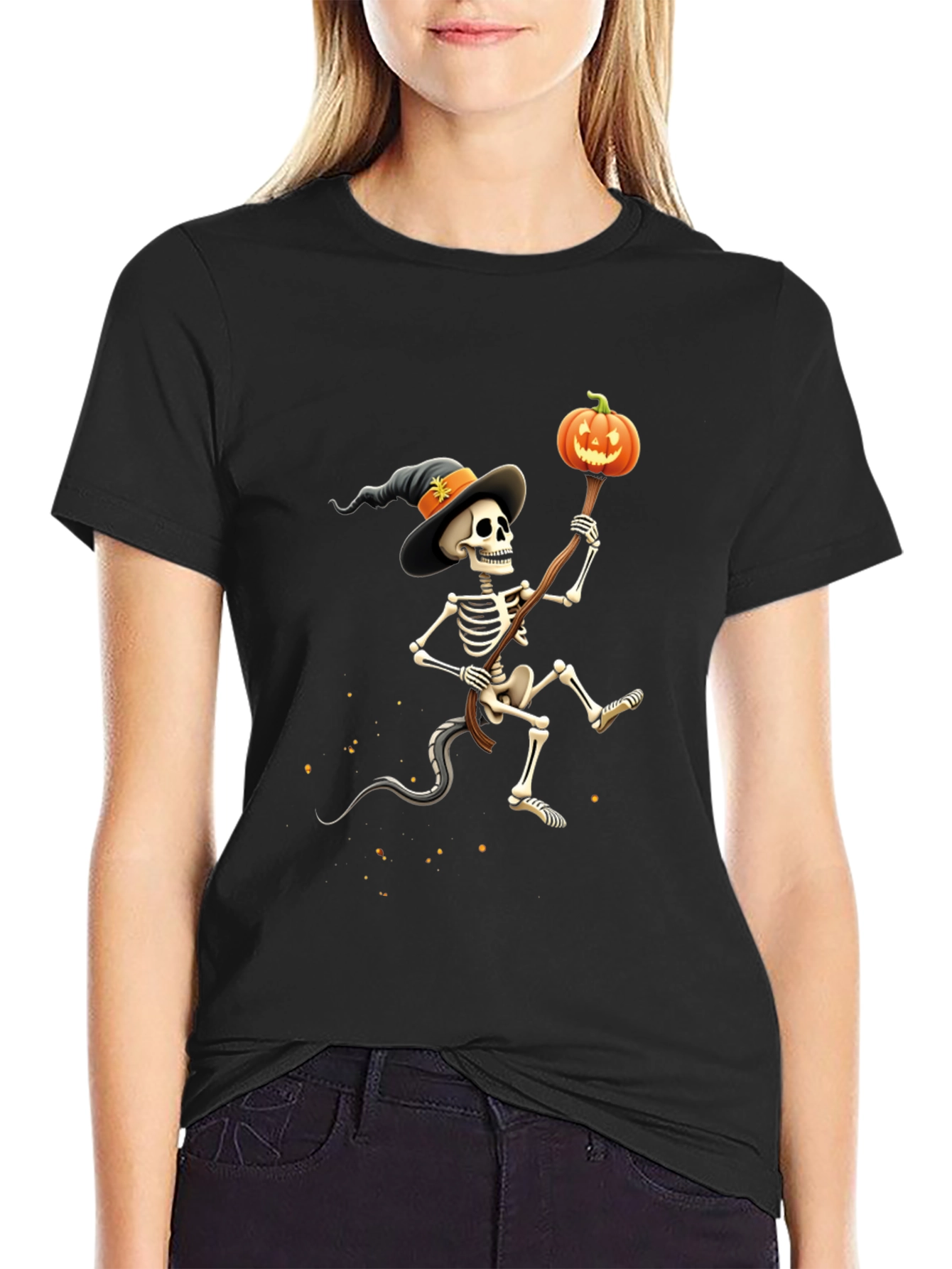 Spooky Skeleton Halloween T-Shirt