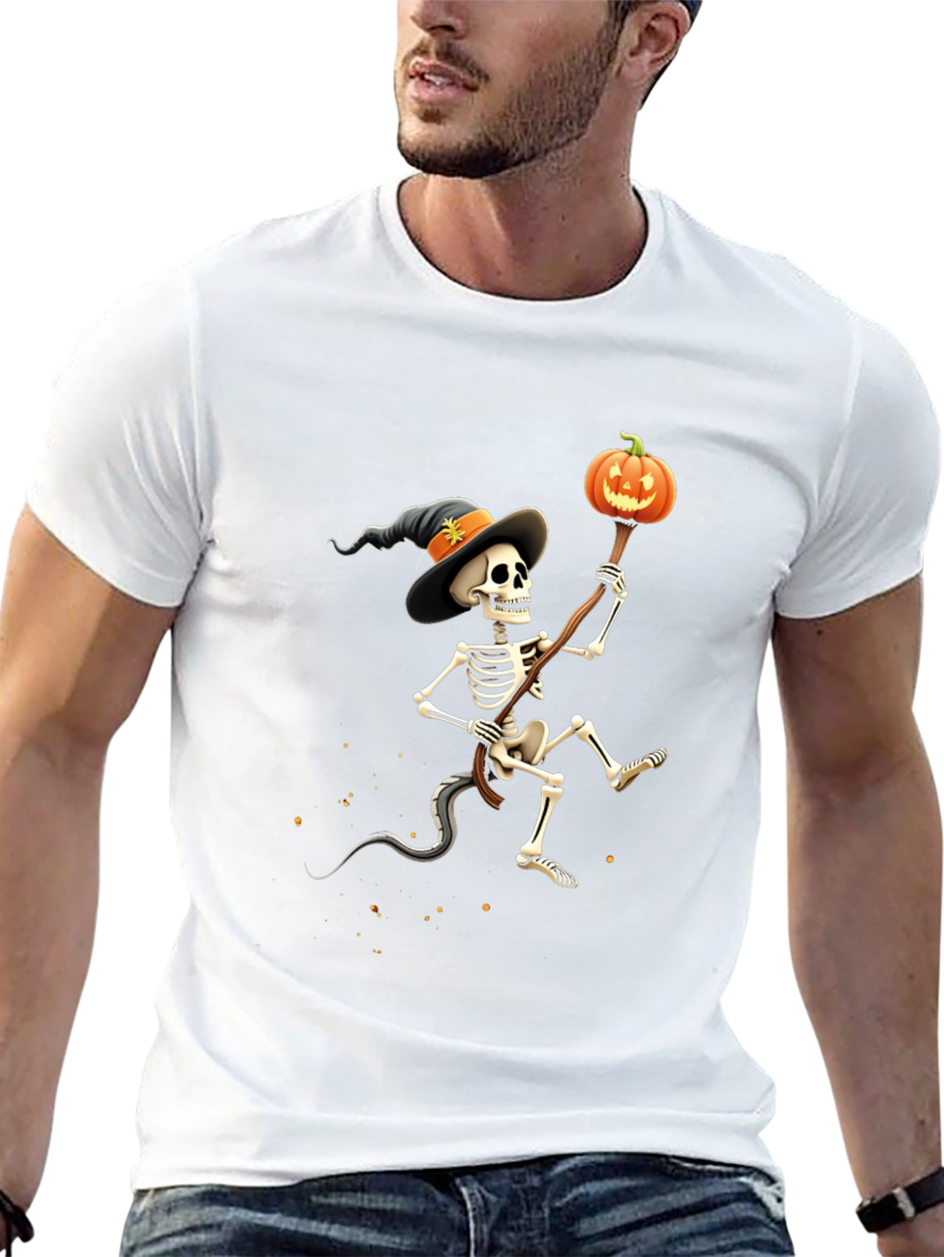 Spooky Skeleton Halloween T-Shirt