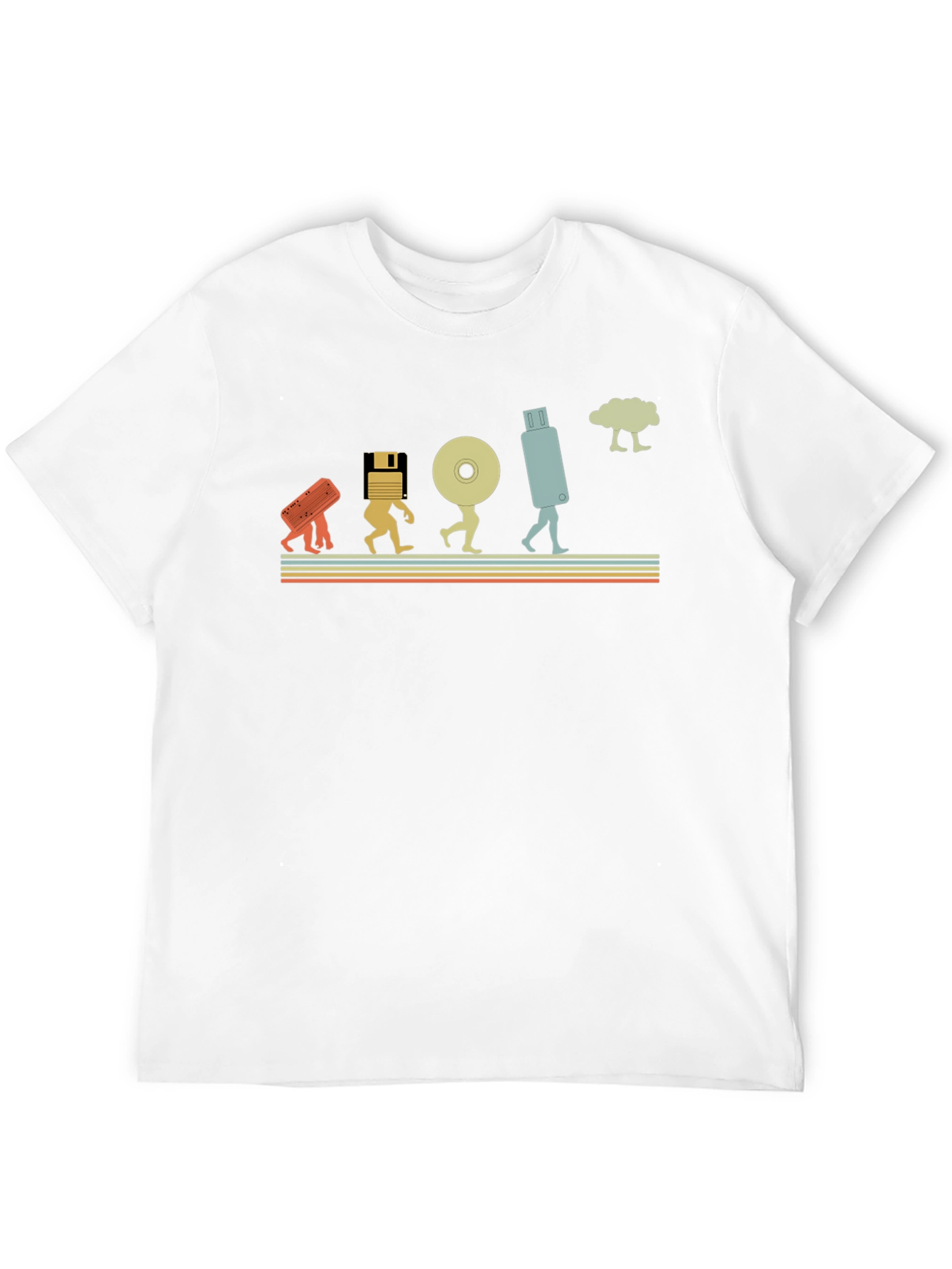 Data Evolution Mens Black Graphic T-Shirt