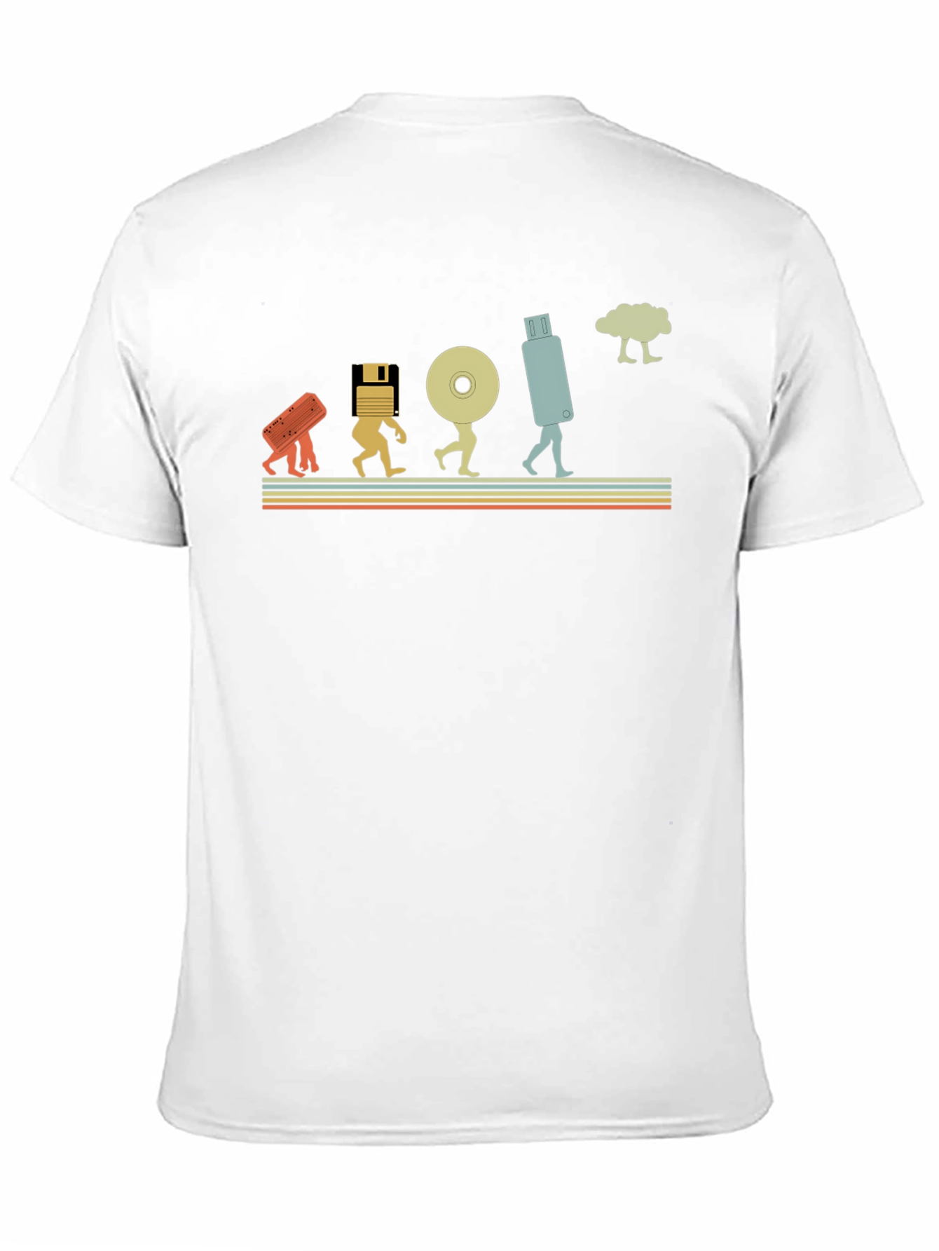 Data Evolution Mens Black Graphic T-Shirt