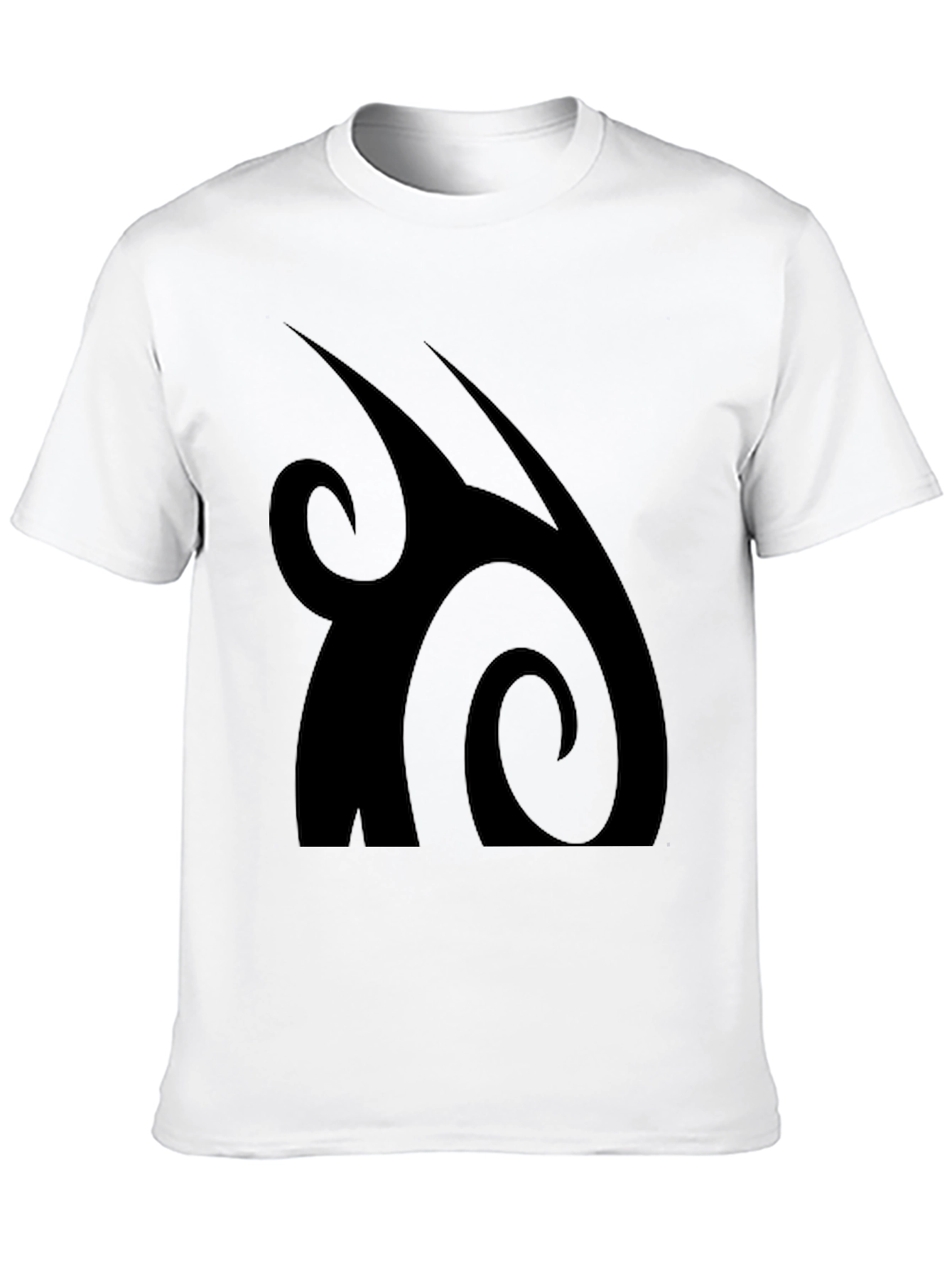 Modern Tribal Graphic Black T-Shirt
