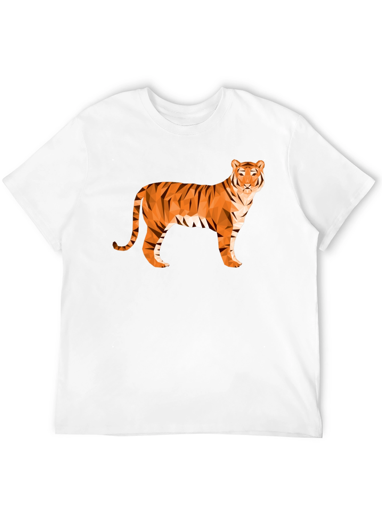 Geometric Tiger Graphic T-Shirt
