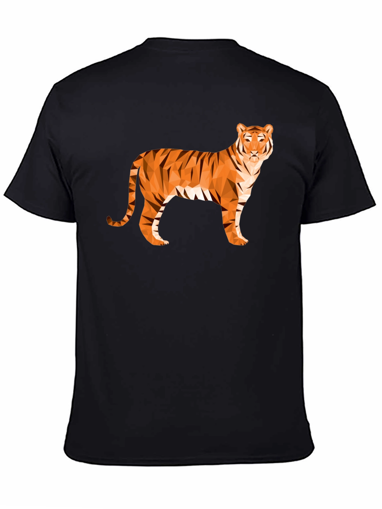Geometric Tiger Graphic T-Shirt