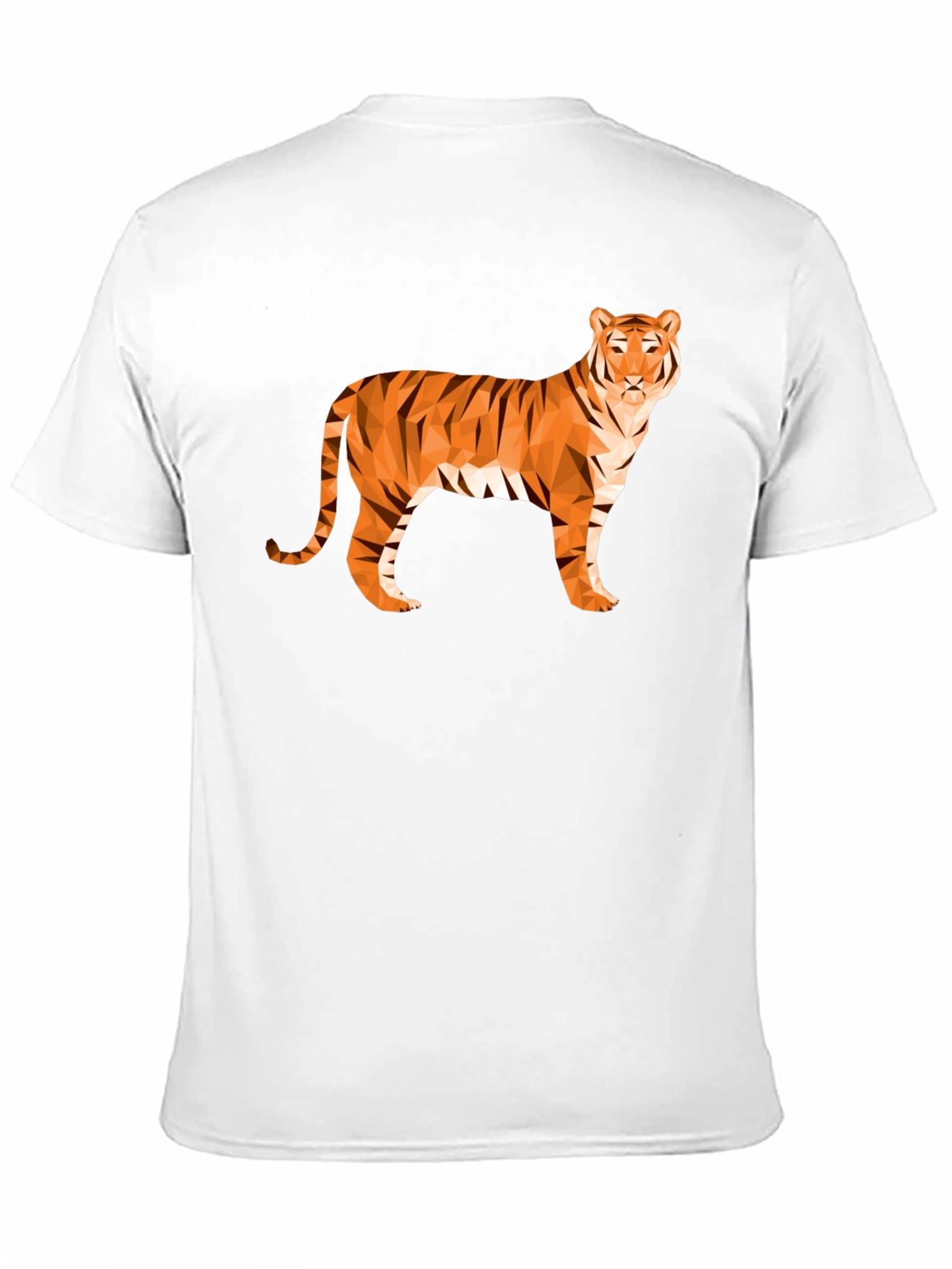 Geometric Tiger Graphic T-Shirt