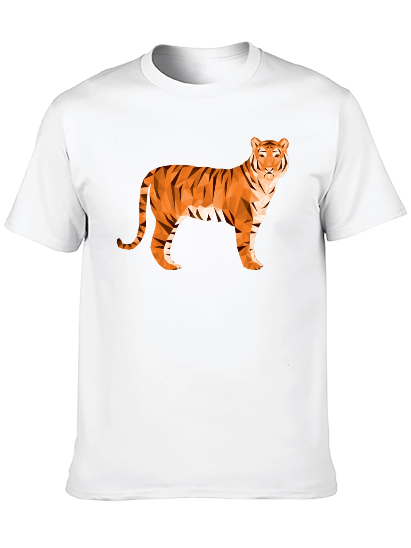 Geometric Tiger Graphic T-Shirt