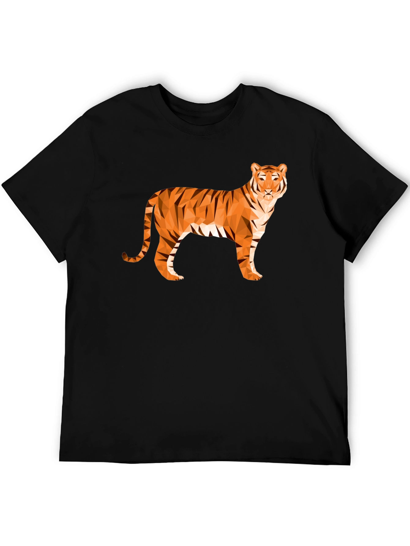 Geometric Tiger Graphic T-Shirt