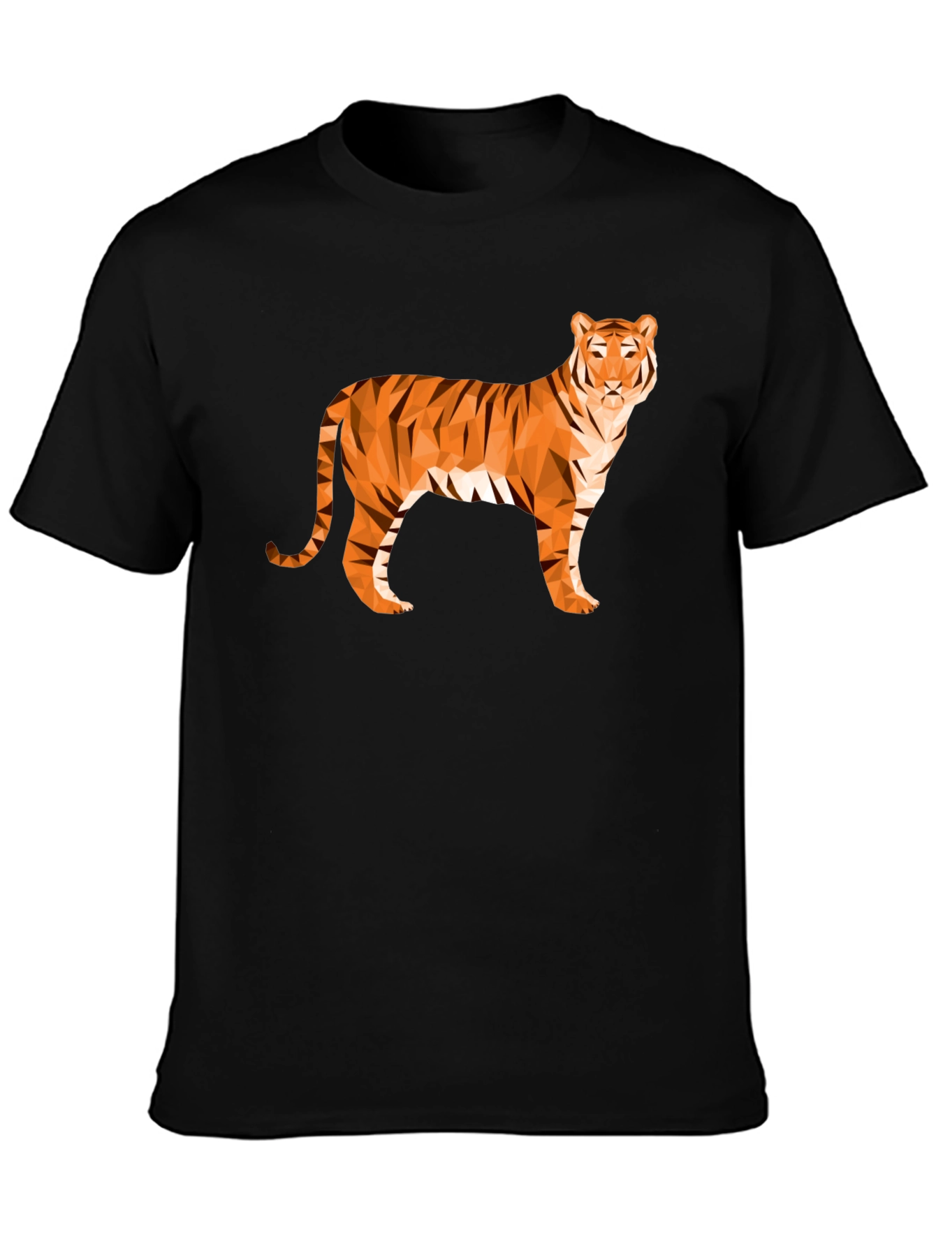 Geometric Tiger Graphic T-Shirt