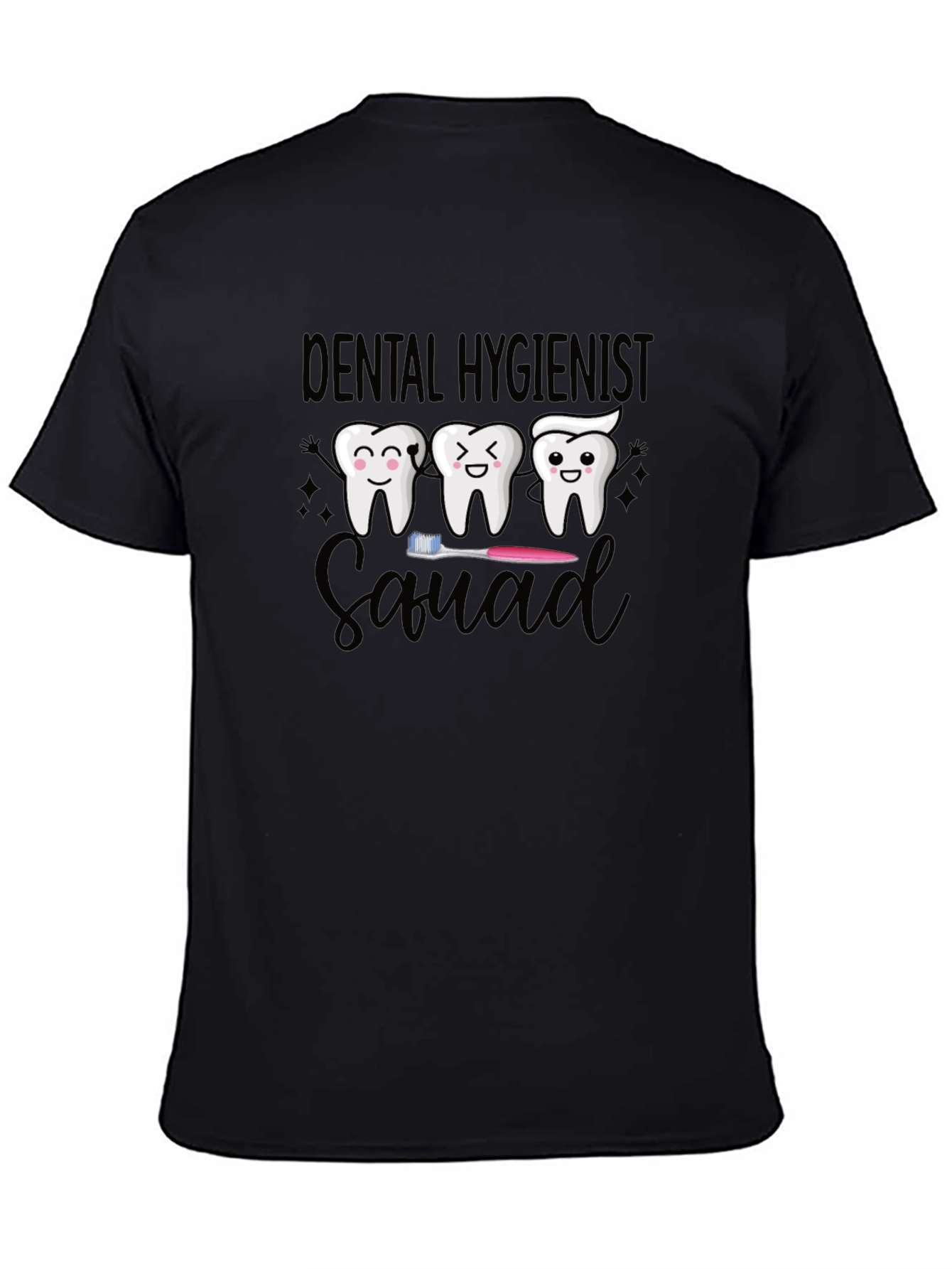 Dental Hygienist Squad Graphic Tee - Black