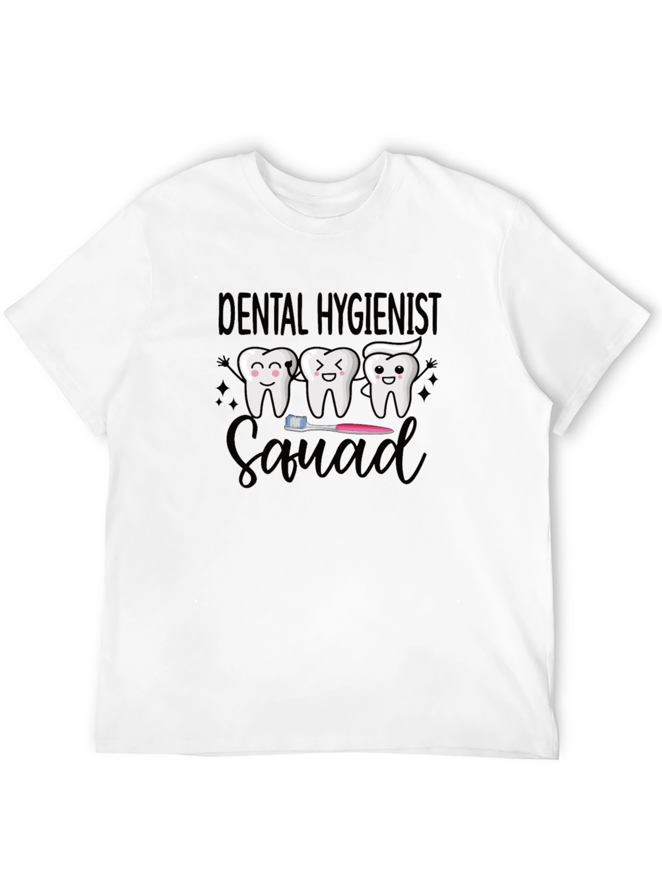 Dental Hygienist Squad Graphic Tee - Black
