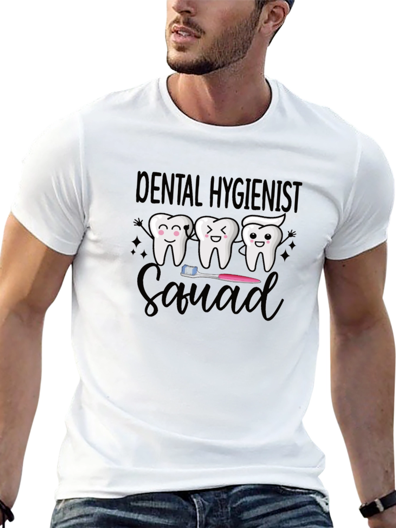 Dental Hygienist Squad Graphic Tee - Black