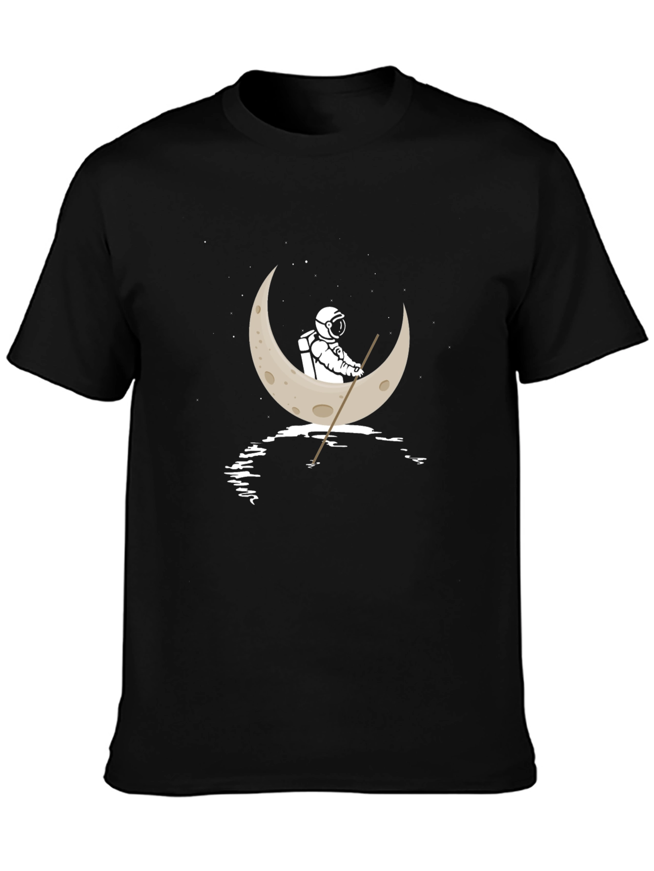 Astronaut Moon Boat T-Shirt
