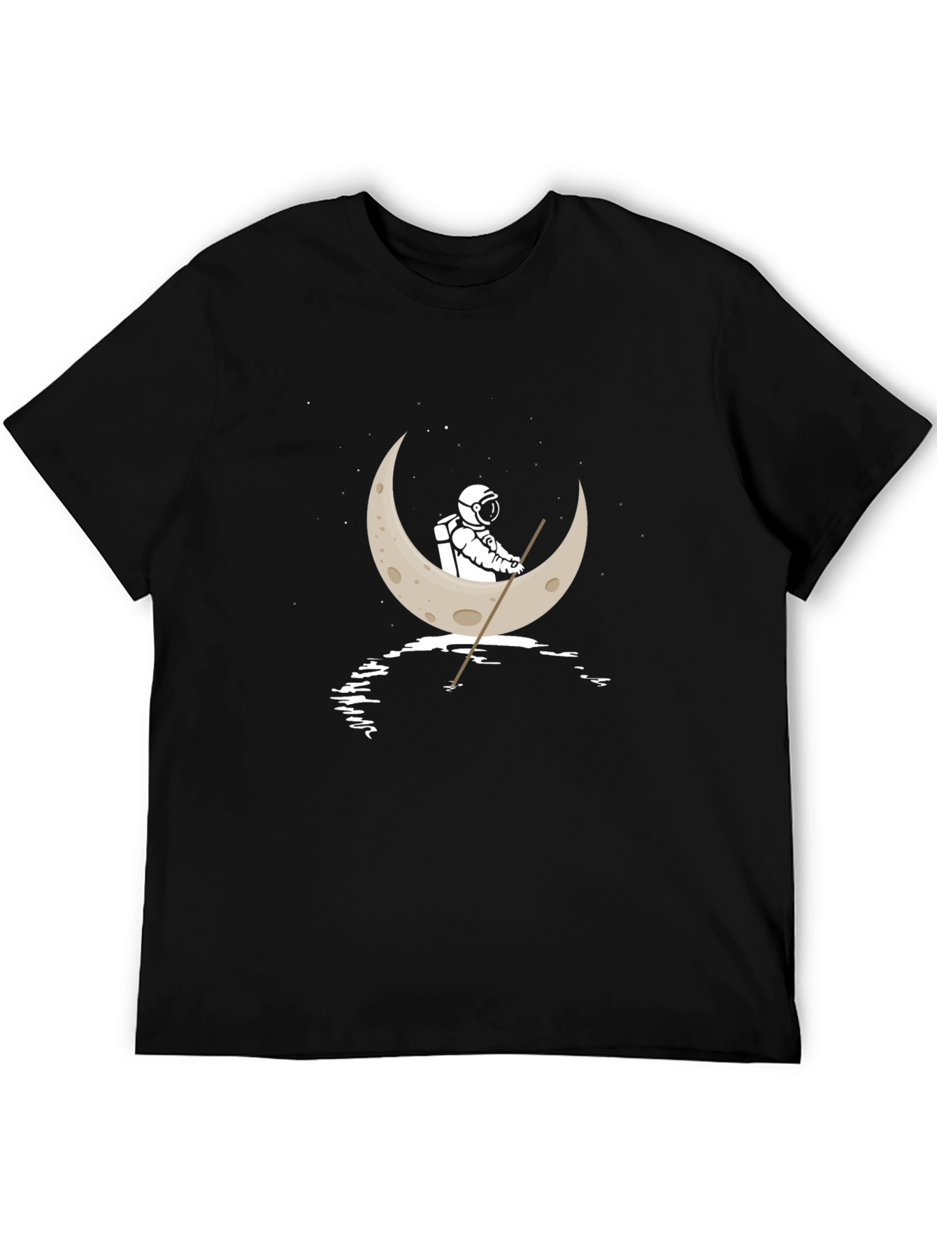 Astronaut Moon Boat T-Shirt