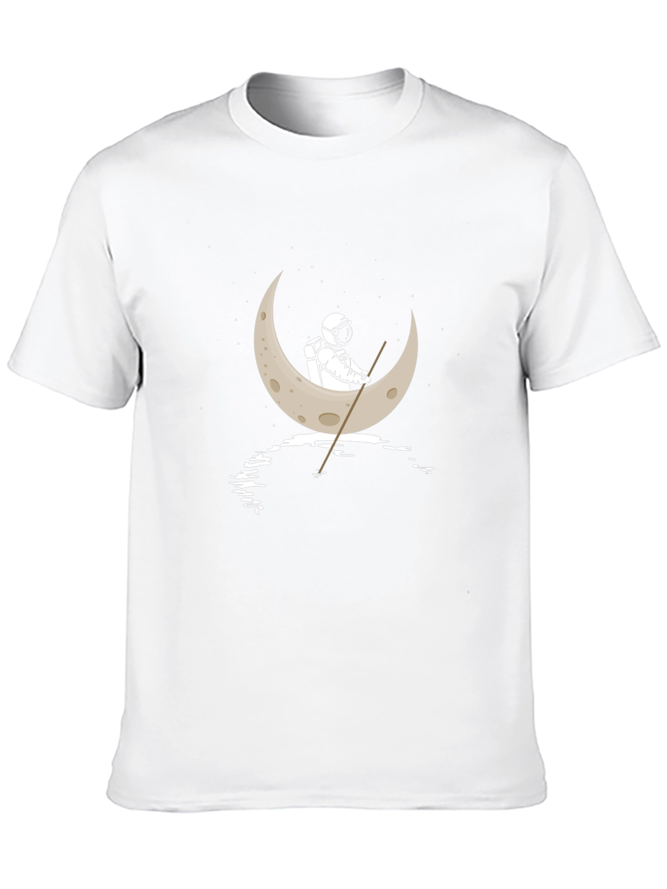 Astronaut Moon Boat T-Shirt