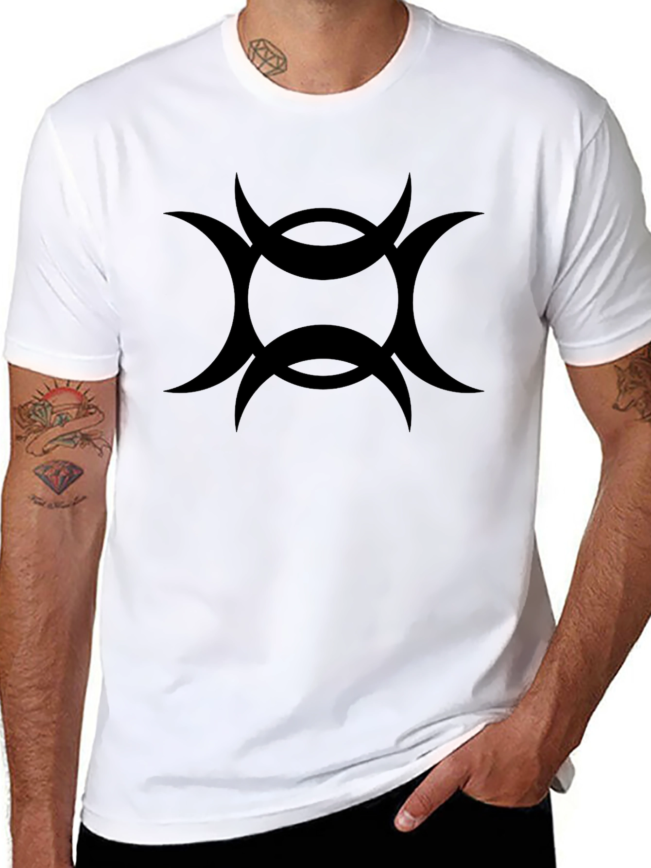 Mystic Symbol Black Graphic T-Shirt