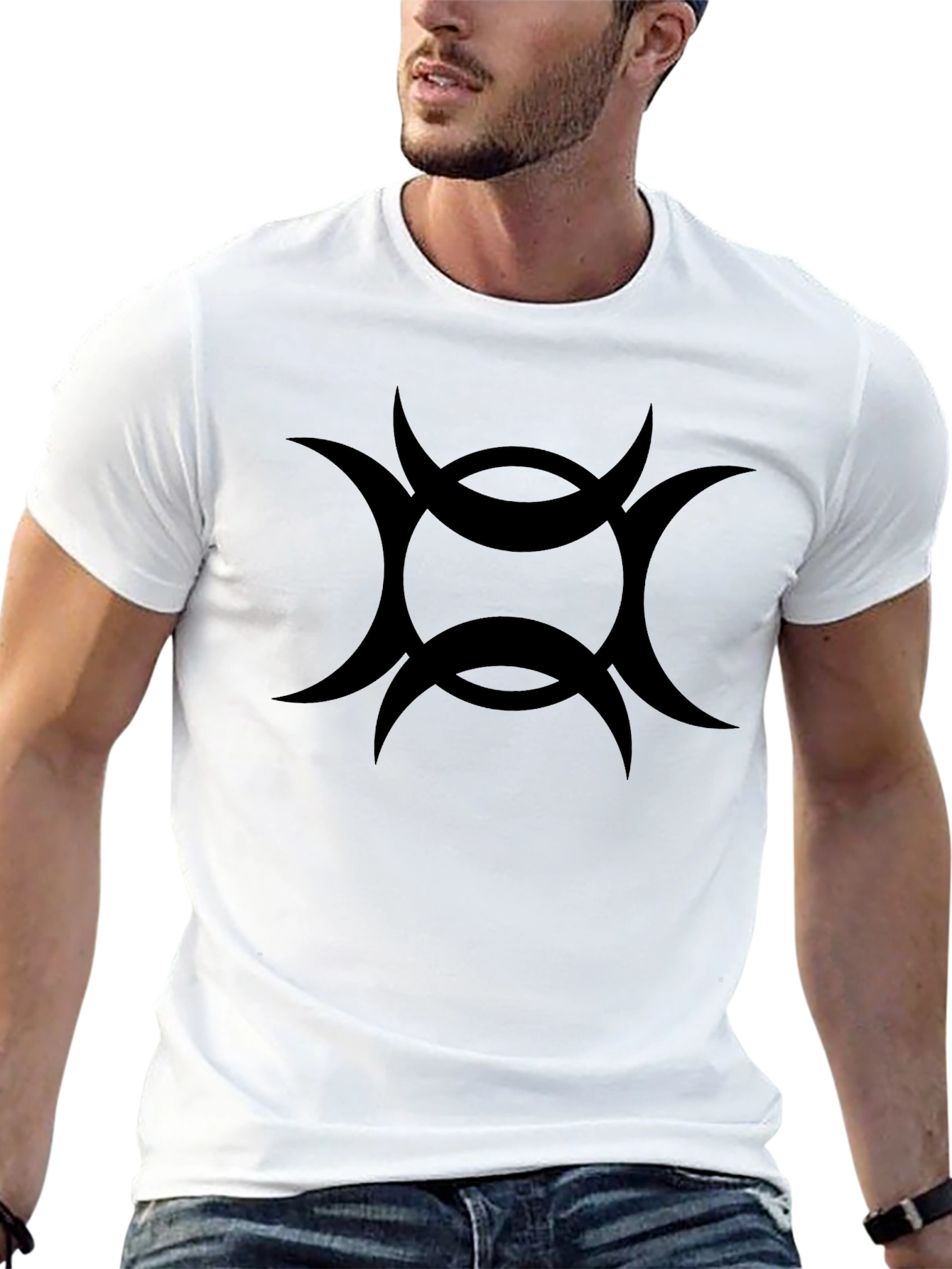 Mystic Symbol Black Graphic T-Shirt
