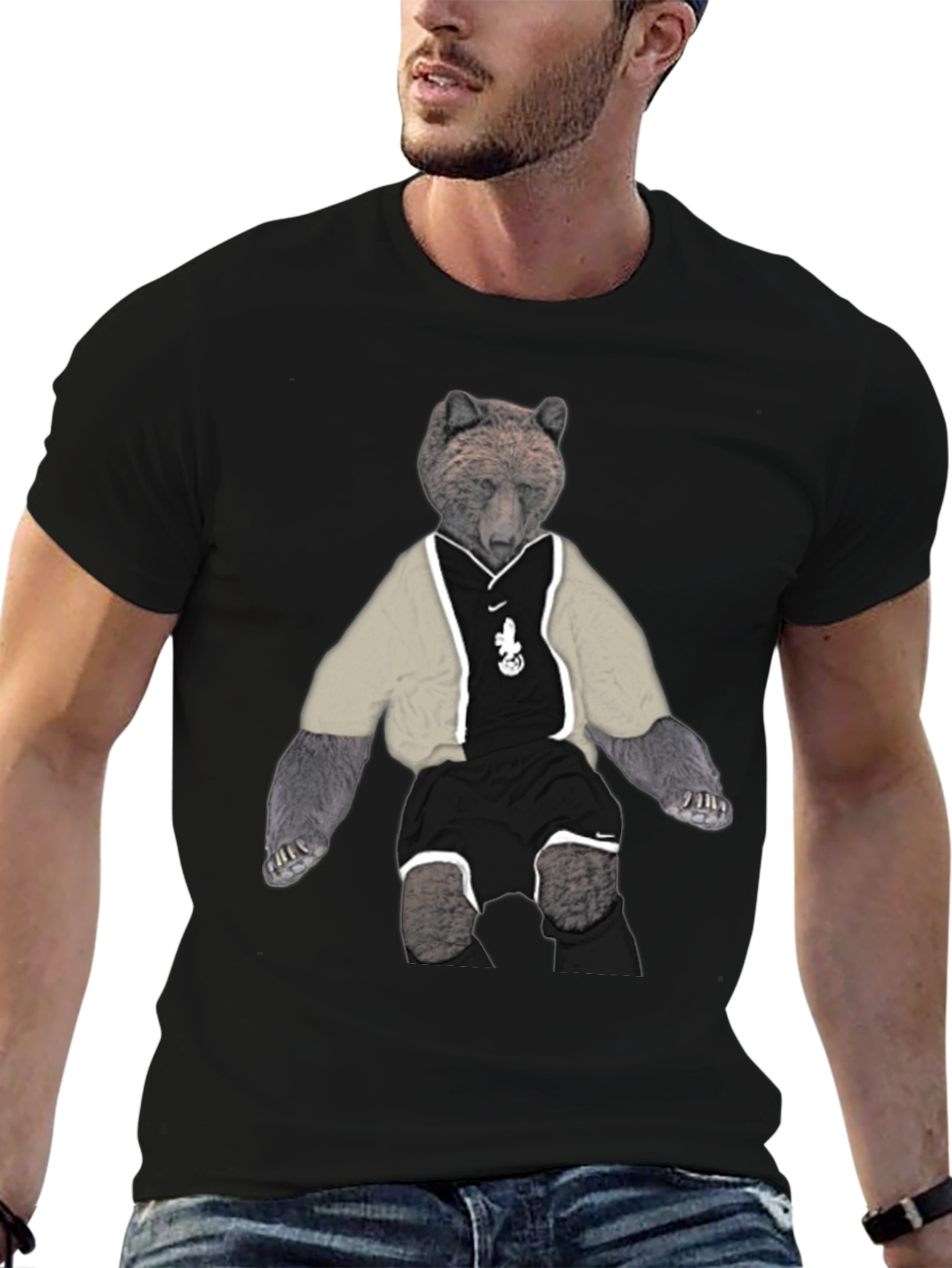 Bear Graphic Tee - Street Style