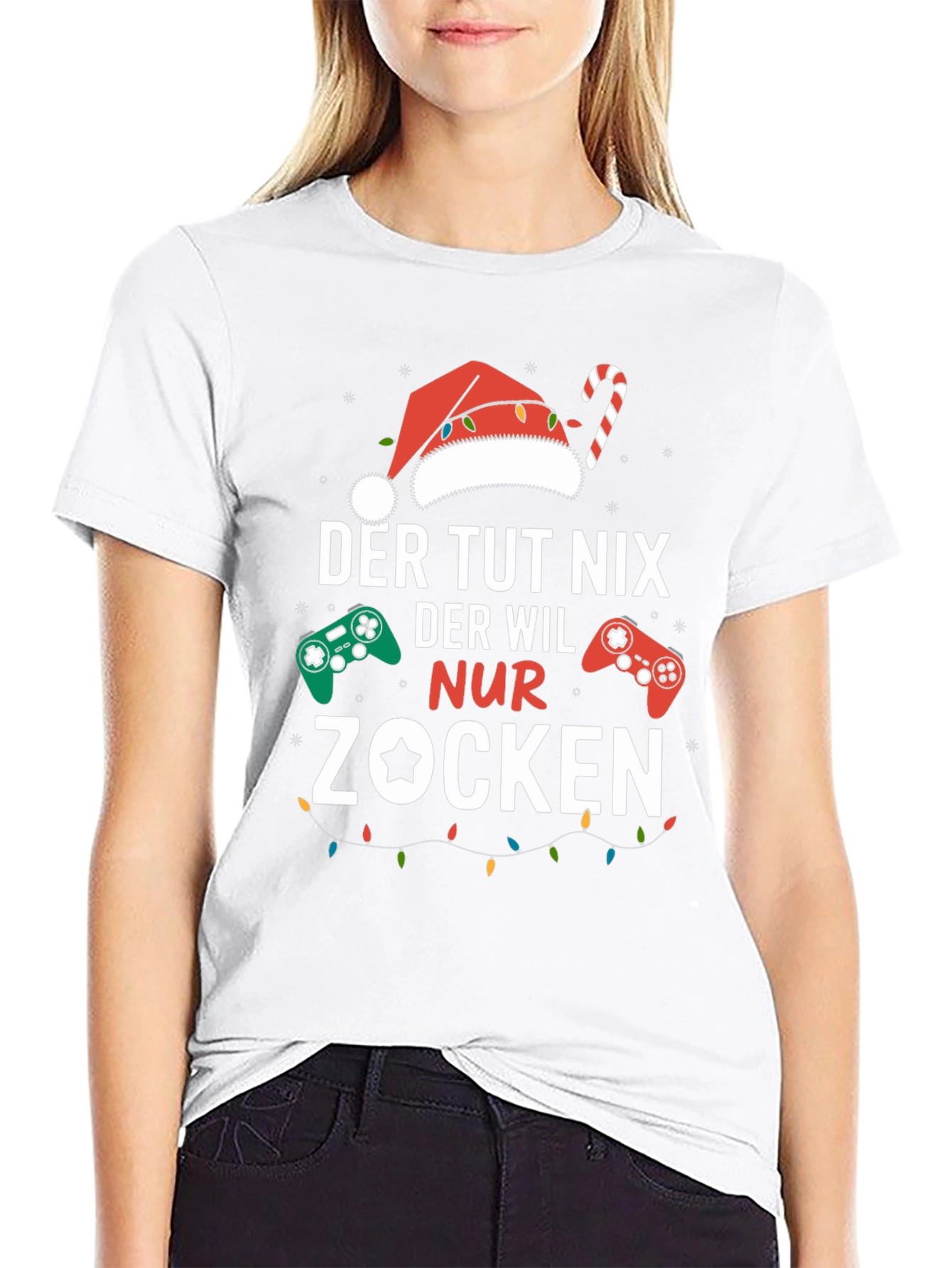 Gamer Christmas T-Shirt - Der Tut Nix Nur Zocken