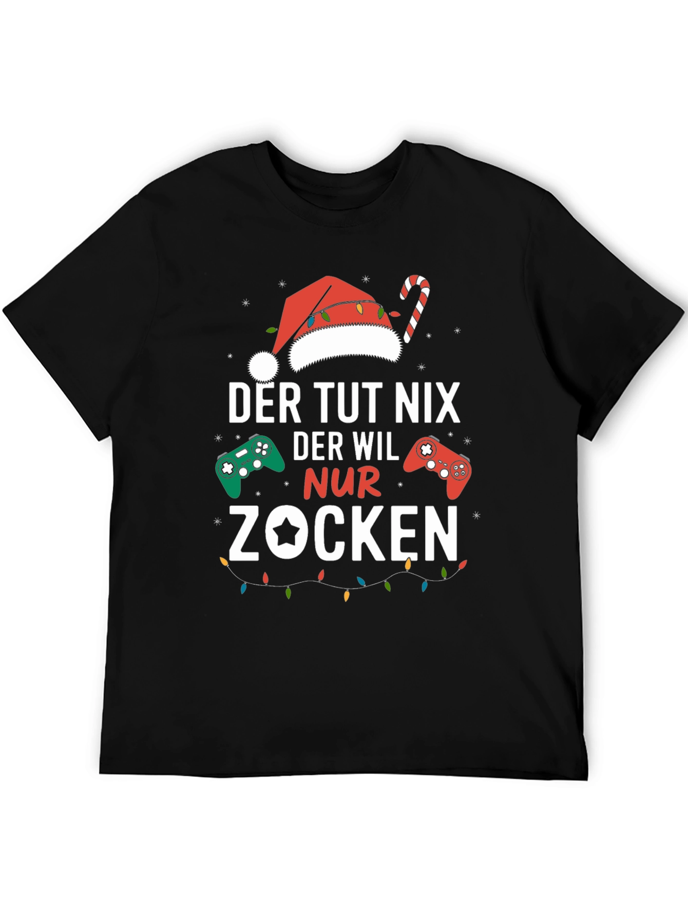 Gamer Christmas T-Shirt - Der Tut Nix Nur Zocken