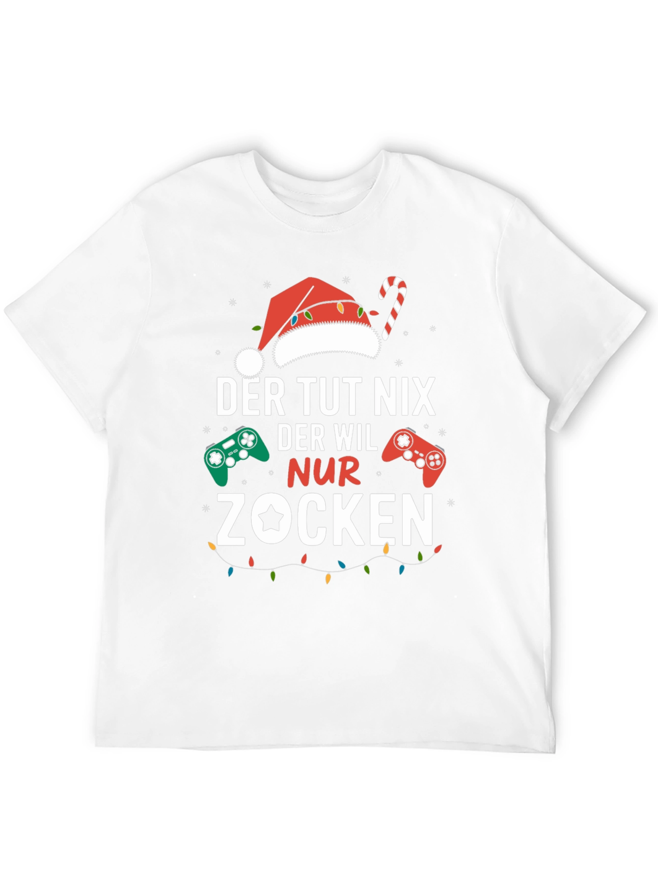 Gamer Christmas T-Shirt - Der Tut Nix Nur Zocken
