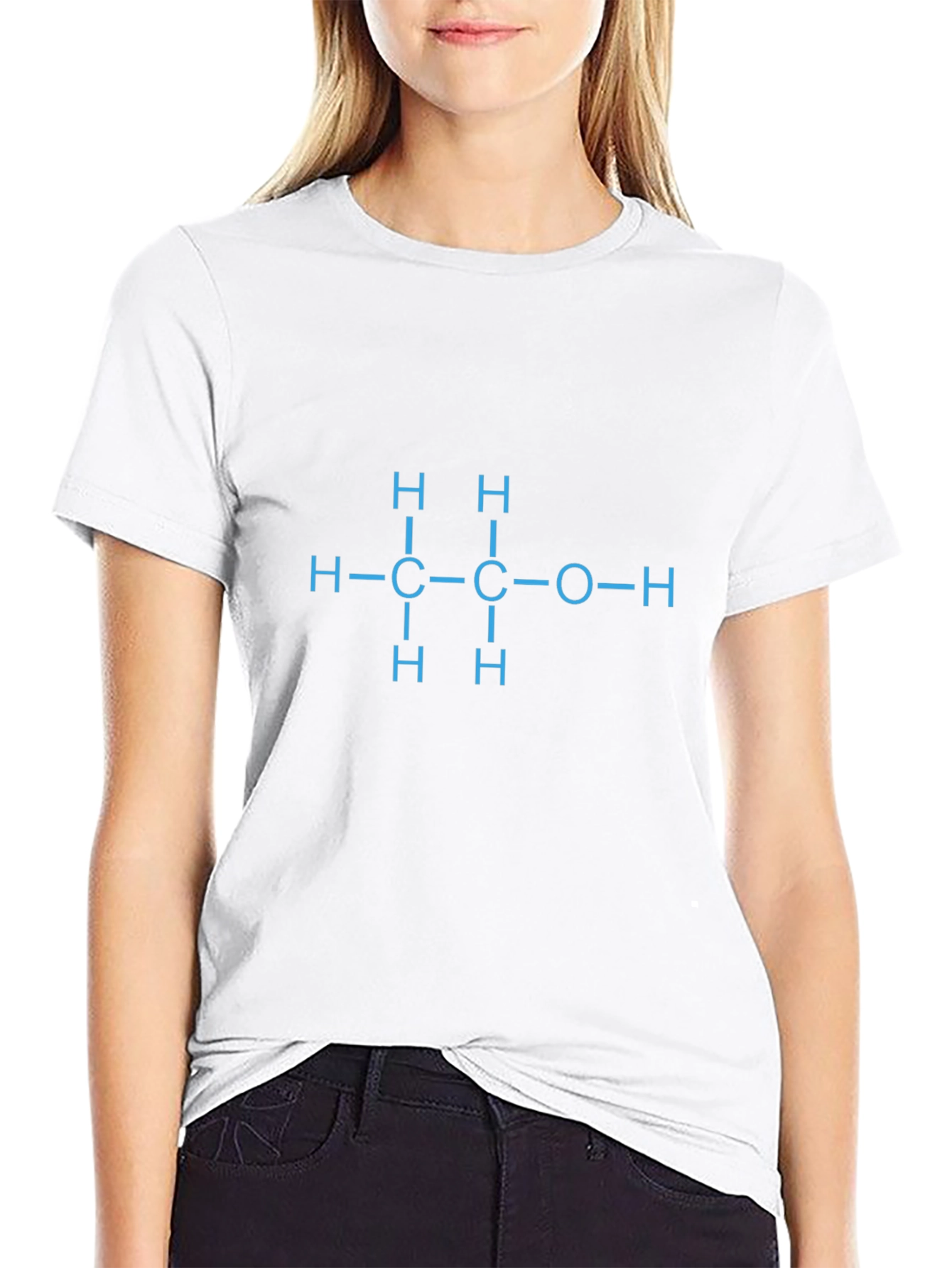 Ethanol Molecule Graphic T-Shirt - Science Tee