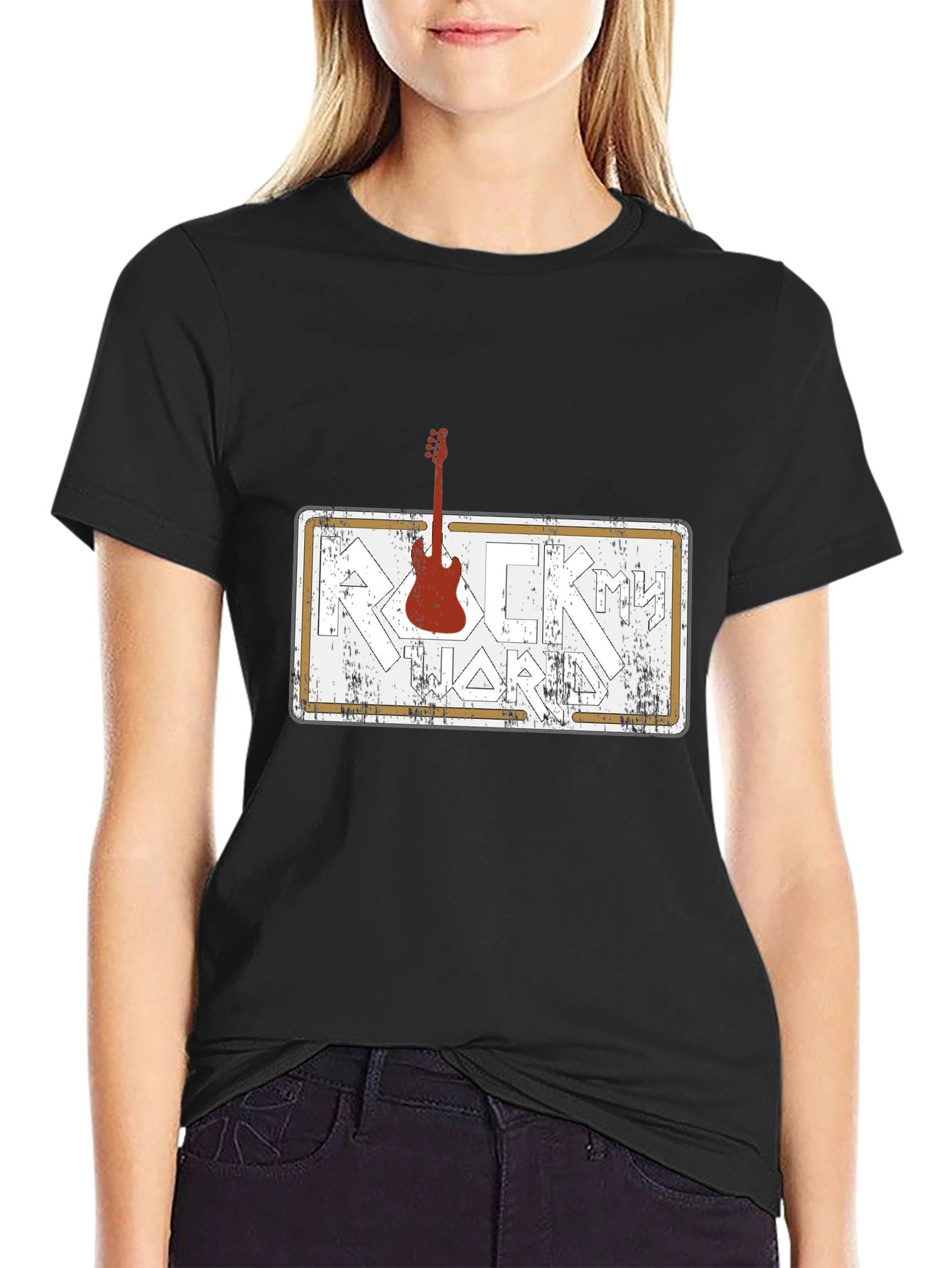 Rock Hard Guitar T-Shirt - Black