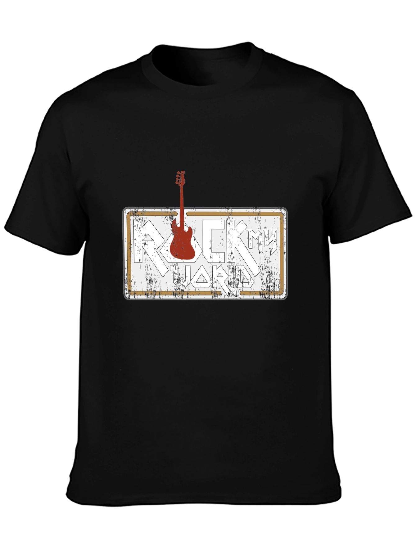Rock Hard Guitar T-Shirt - Black