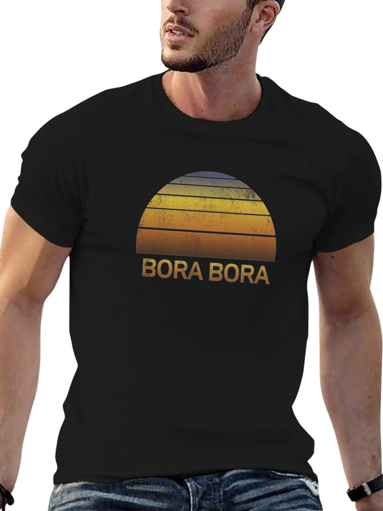 Bora Bora Retro Sunset T-Shirt